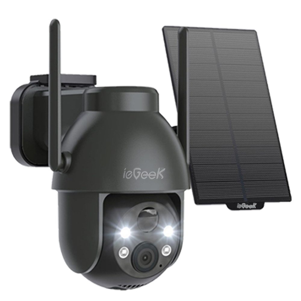 TWUFY Überwachungskamera 2K 3MP Überwachungskamera Aussen Solar, 360° PTZ Kamera Aussen Akku (Aussen, Außen, Außenbereich Sicherheit, Außenbereich, außen, Outdoor, mit Farbnachtsicht solar Kamera Überwachung außen, 1-tlg., PIR Bewegungsmelder Cloud/TF Storage 2-Wege-Audio 2,4 GHz WLAN, 3MP Kamera Überwachung Aussen WLAN Outdoor kabellos Solarpanel)