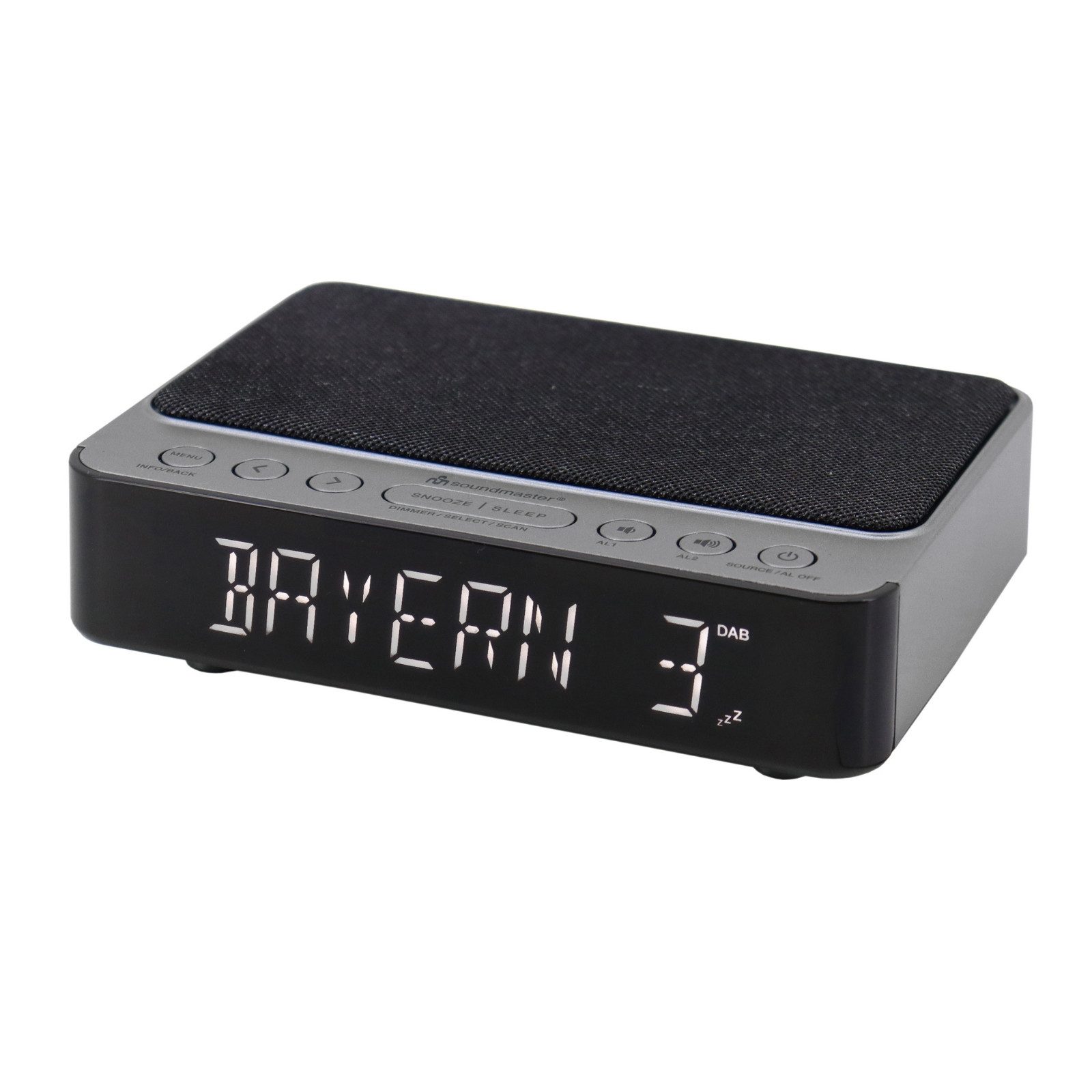 Soundmaster UR250AN DAB+ Радиочасы kabellose Ladestation dimmbar Nachtlicht Uhrenradio (DAB+, UKW-RDS, Kabellose Ladefunktion, Радиочасы, dimmbarer Display)