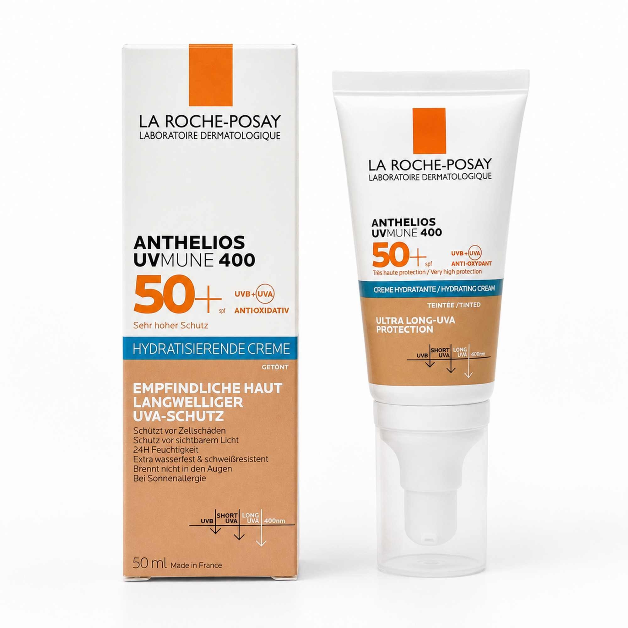 La Roche-Posay Sonnenschutzcreme LA ROCHE-POSAY Anthelios hydratis.Cre.getönt LSF 50+ 50ml