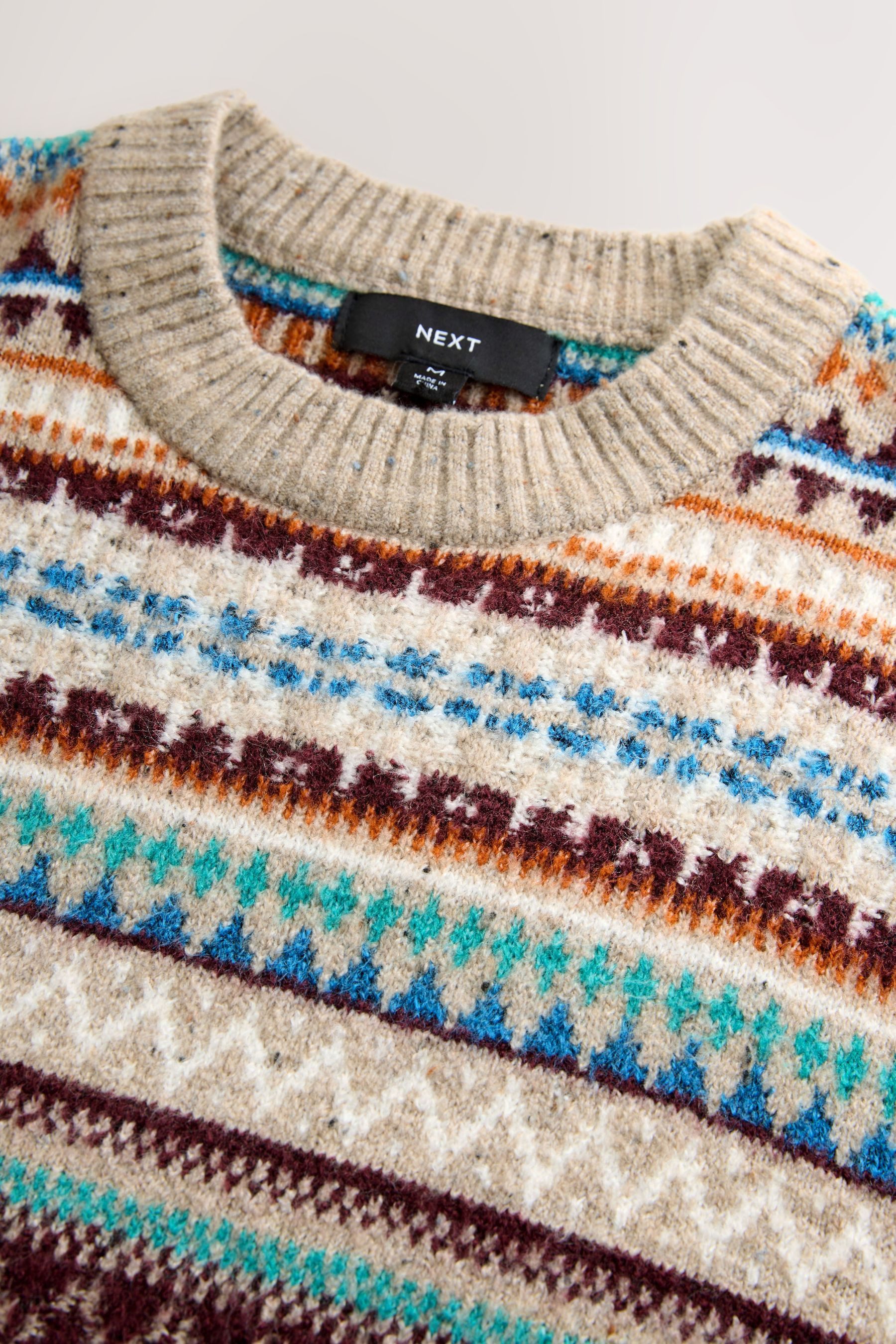 Next Norwegerpullover Regular Fit Pullover mit Fairisle-Muster (1-tlg) günstig online kaufen