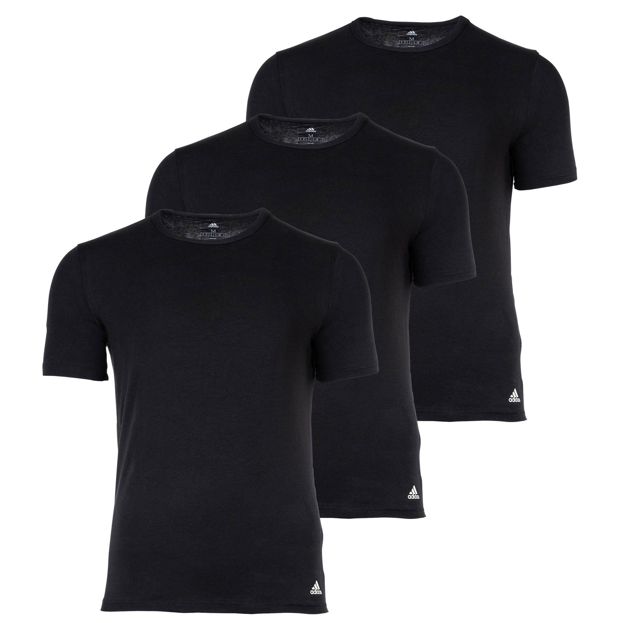 adidas Sportswear T-Shirt Herren T-Shirt 3er Pack Baumwolle (Packung, 3er Pack)
