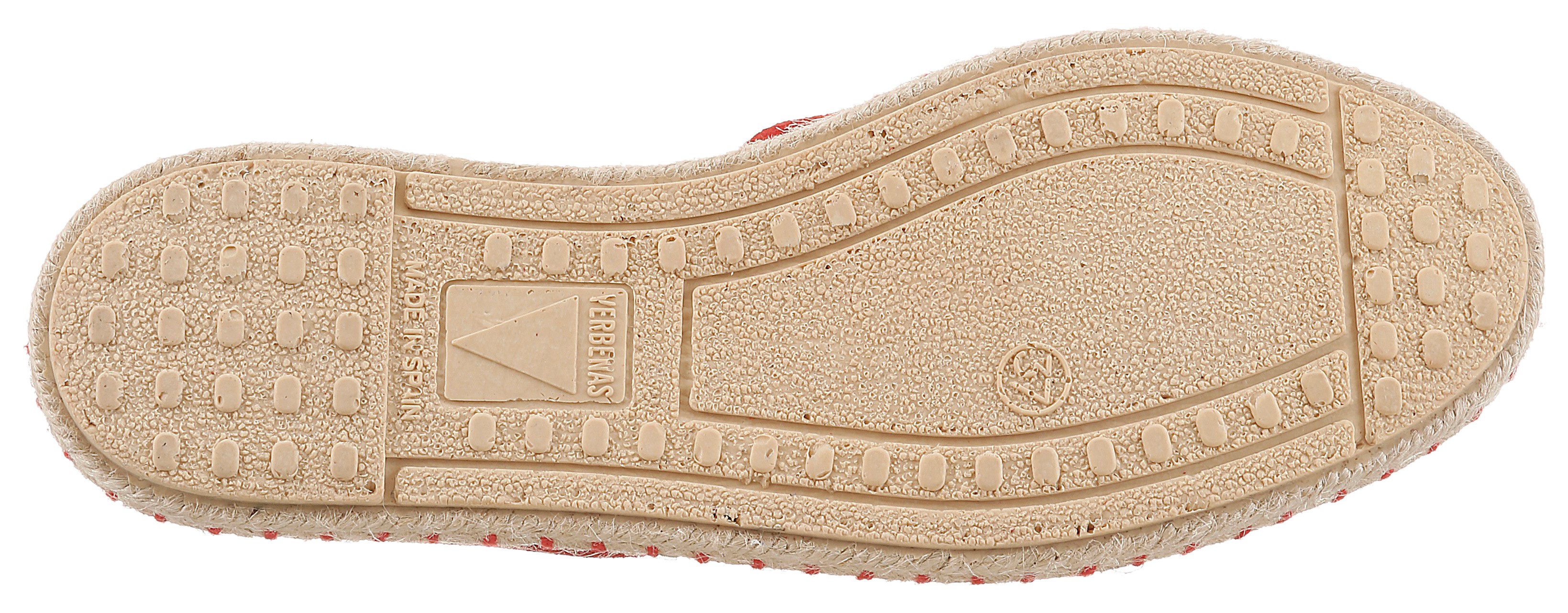 VERBENAS CARMEN SERRAJE Espadrille, Schlupfschuh, Sommerschuh, Loafer mit typischem Jute-Rahmen