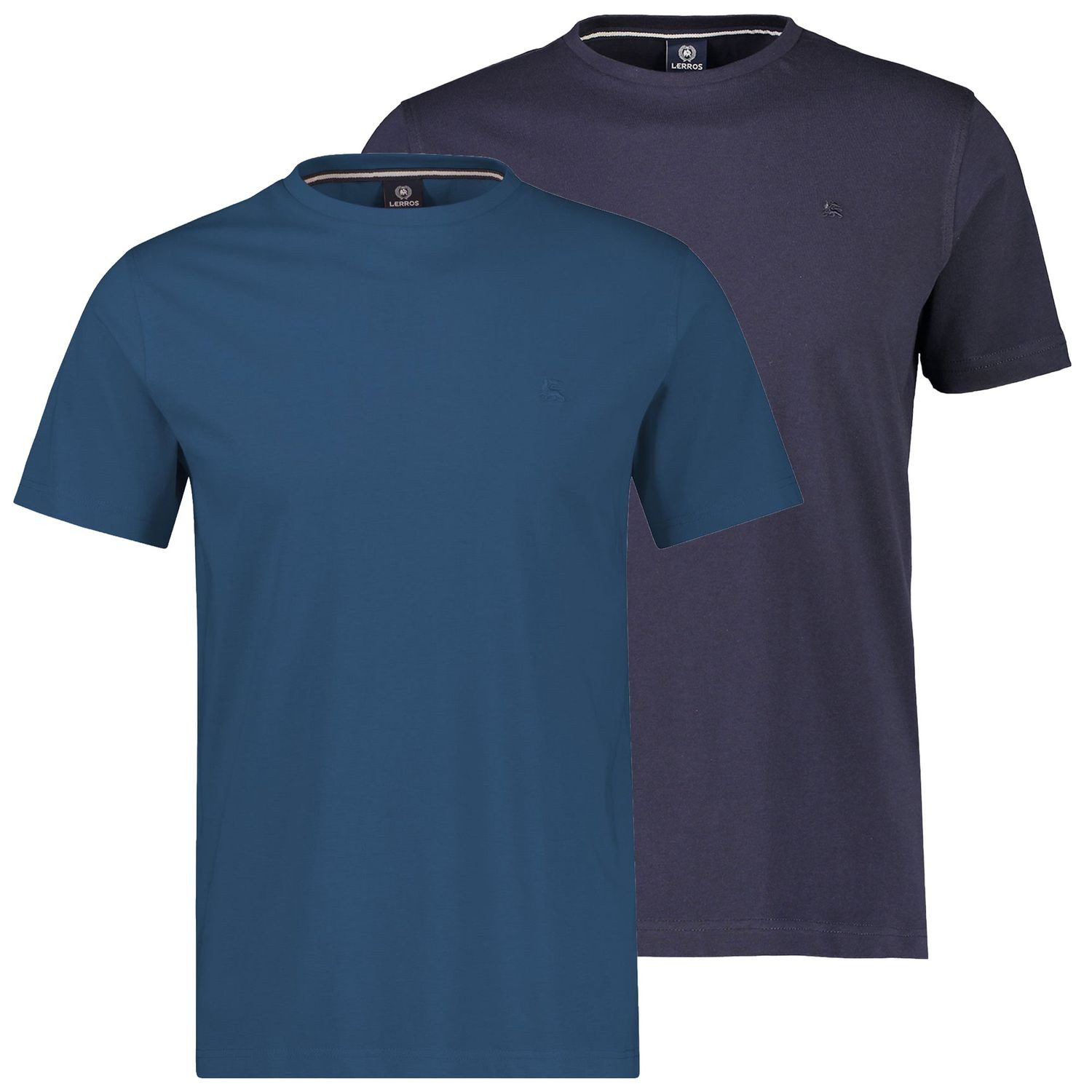 LERROS T-Shirt Basic in hochwertiger Qualität mit Logo Stickerei günstig online kaufen