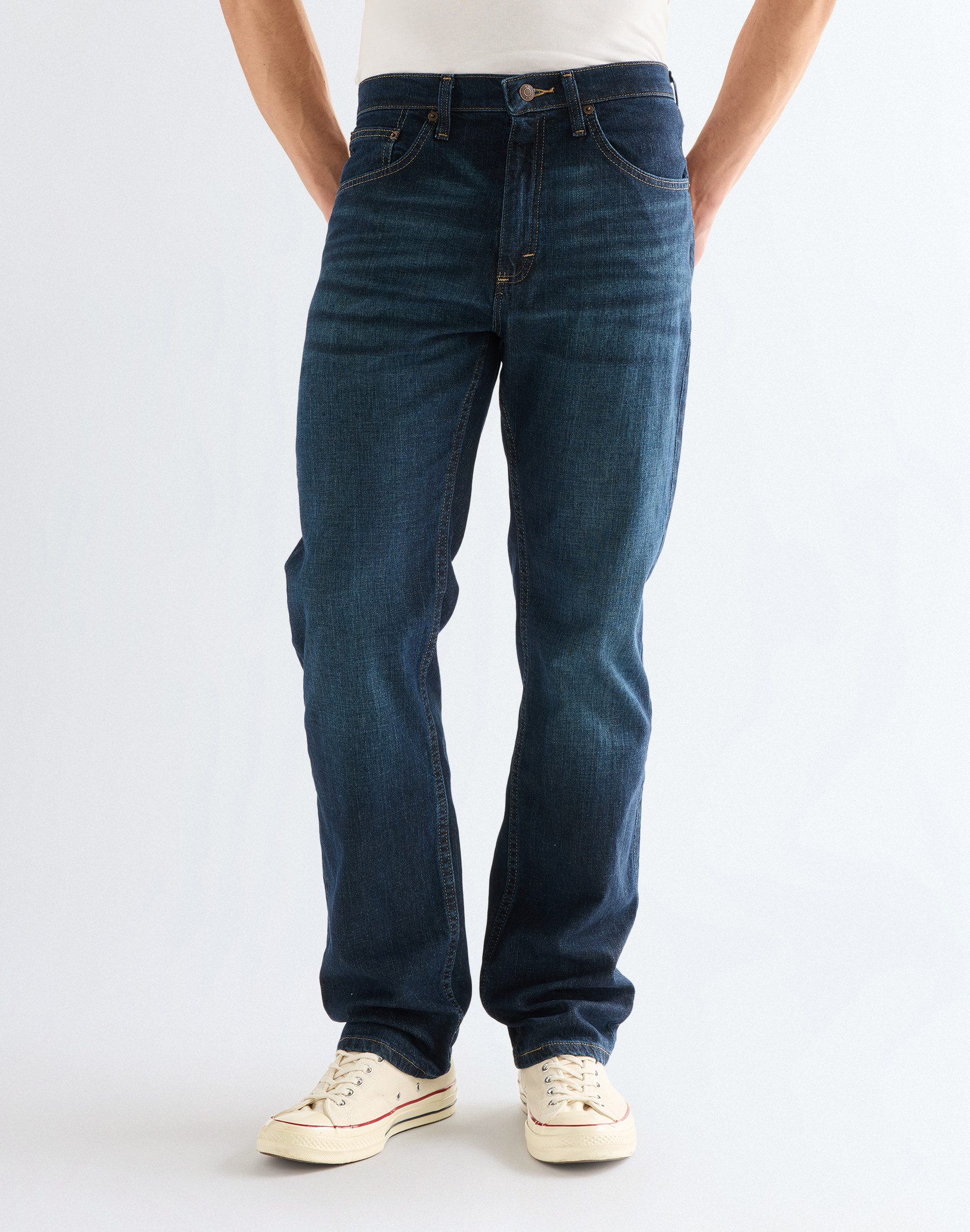 Wrangler Straight-Jeans aus elastischer Baumwollmischung günstig online kaufen