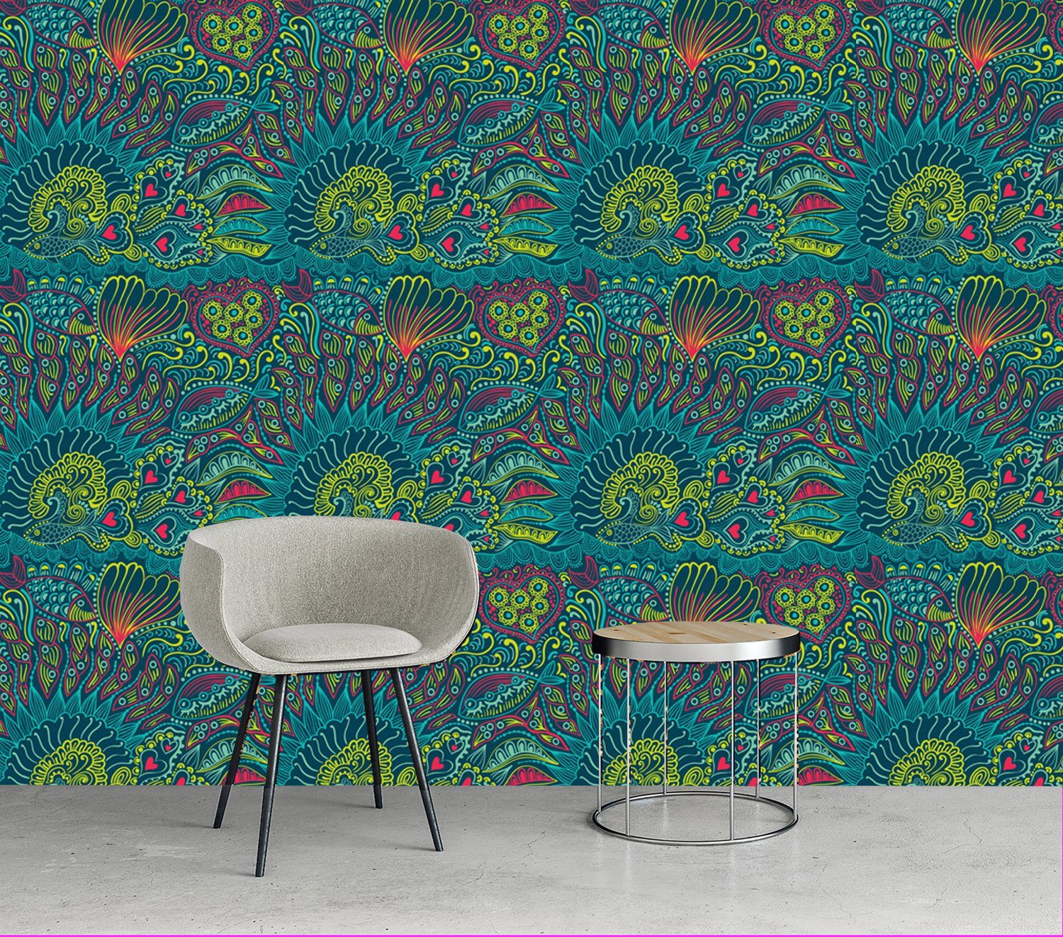 queence Vinyltapete William, glatt, Antikoptik, Barock, Kunst, bedruckt, 90x250cm, selbstklebend, kinderleichte Anbringung, Sticker