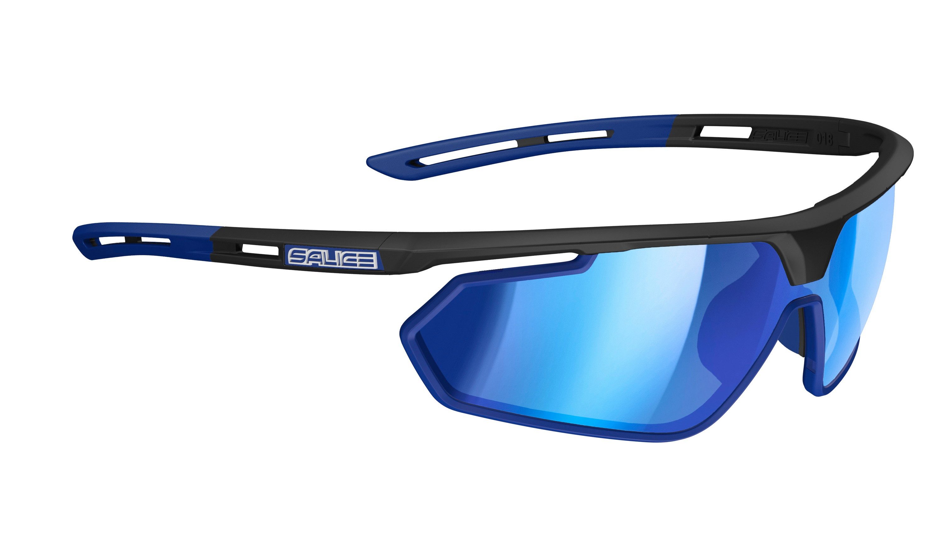 Salice Sonnenbrille Radbrille 018RW (Glasscheibe: Hydrophobic RW Blau) schwarz/blau