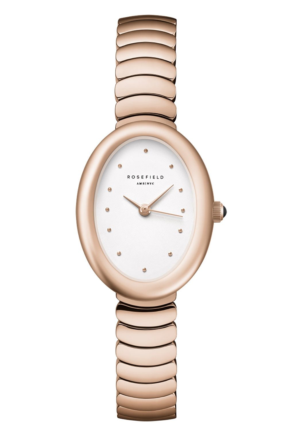 ROSEFIELD Quarzuhr Oval Roségoldfarben