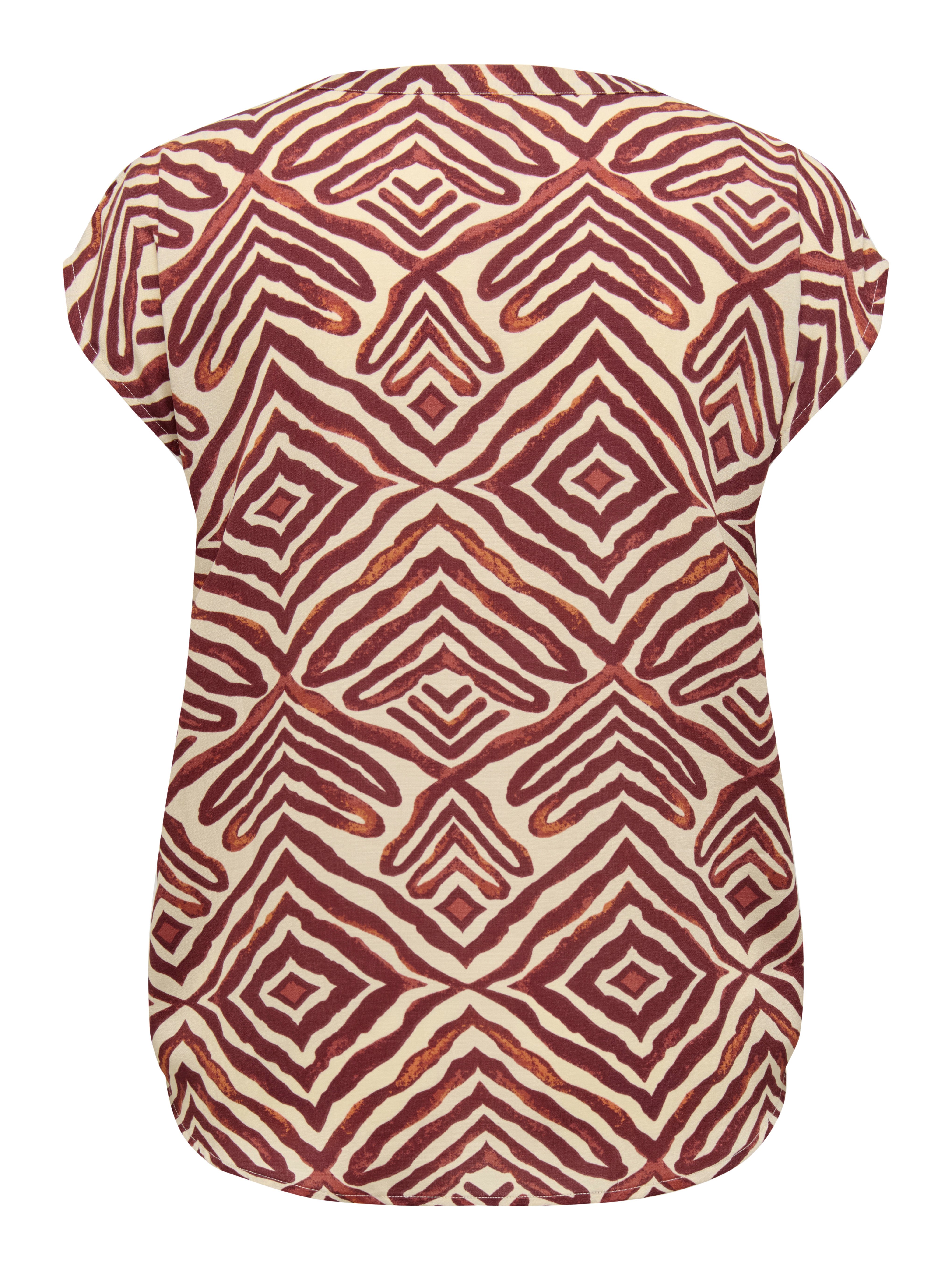 ONLY CARMAKOMA Kurzarmbluse CARSHILLA SL SHIRT AOP VIS BS günstig online kaufen