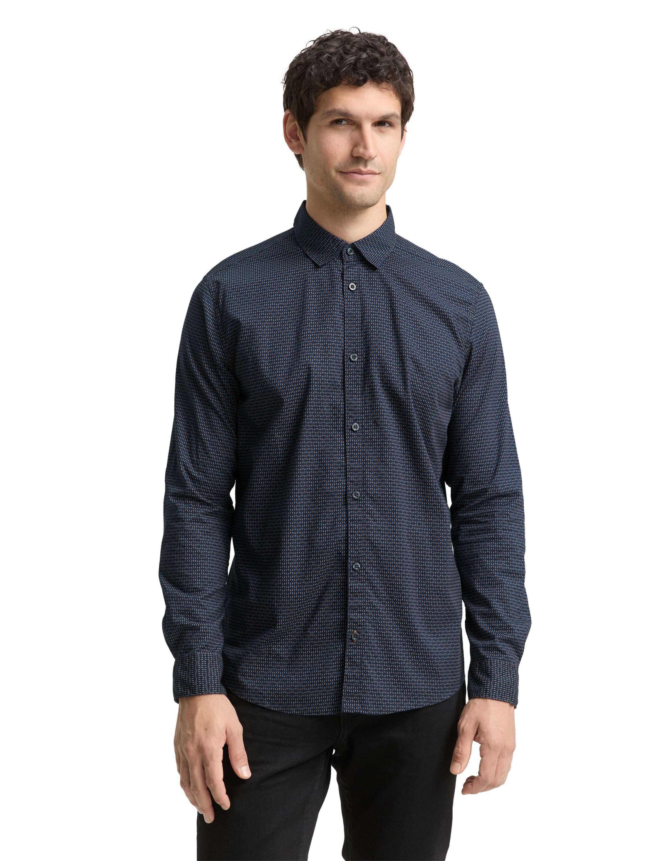 TOM TAILOR Langarmhemd mit Muster günstig online kaufen