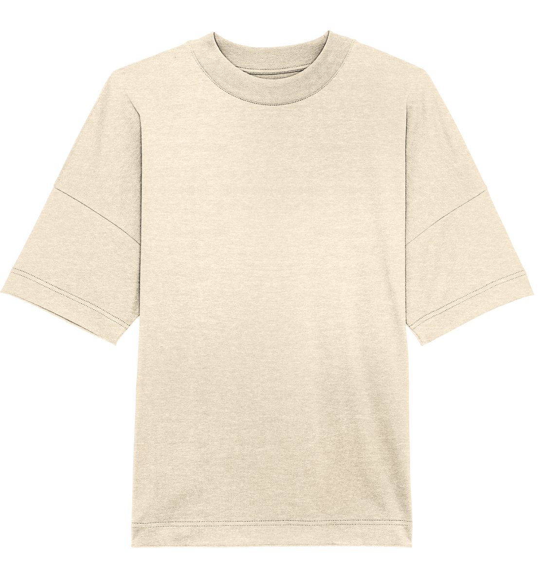 Hityl Oversize-Shirt Blank aus Biobaumwolle Natural Raw