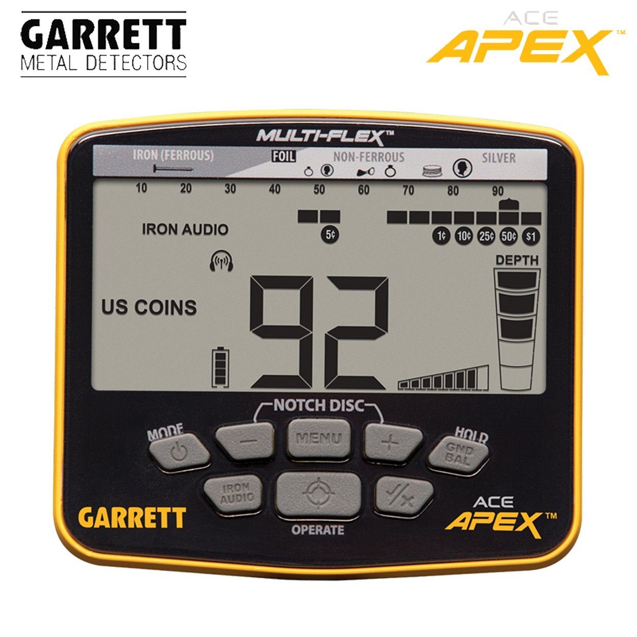 Metalldetektor APEX Ace Metalldetektor Garrett Garrett Pack) Raider (Wireless