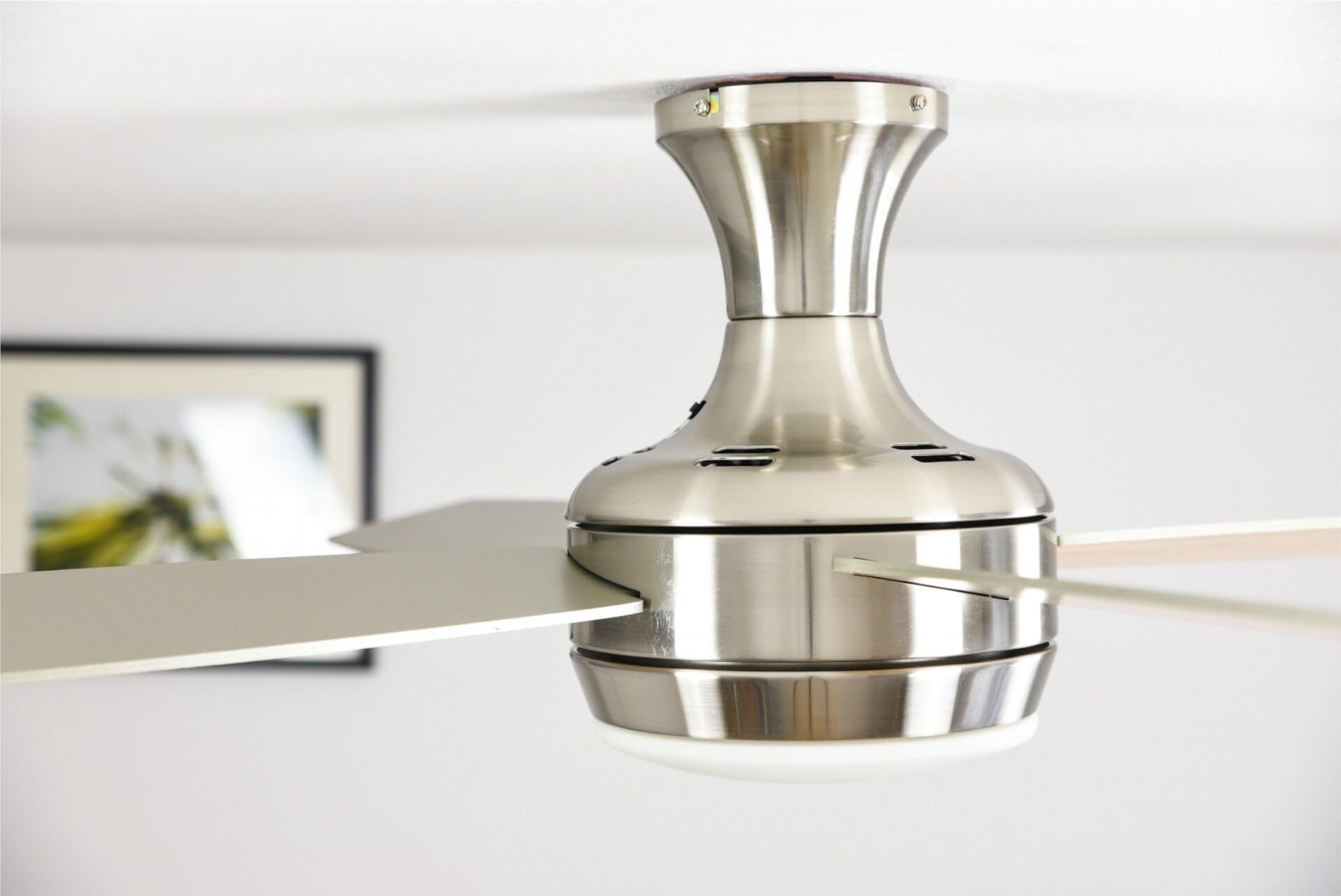 AireRyder Deckenventilator Deckenventilator Saturn Nickel mit Licht & Fernbedienung