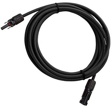 APV Starkstromkabel, 1 Paar Solarkabel Verlängerungskabel MC4 Stecker Buchse 4mm² 1500V DC Rot/Schwarz 1m IP67