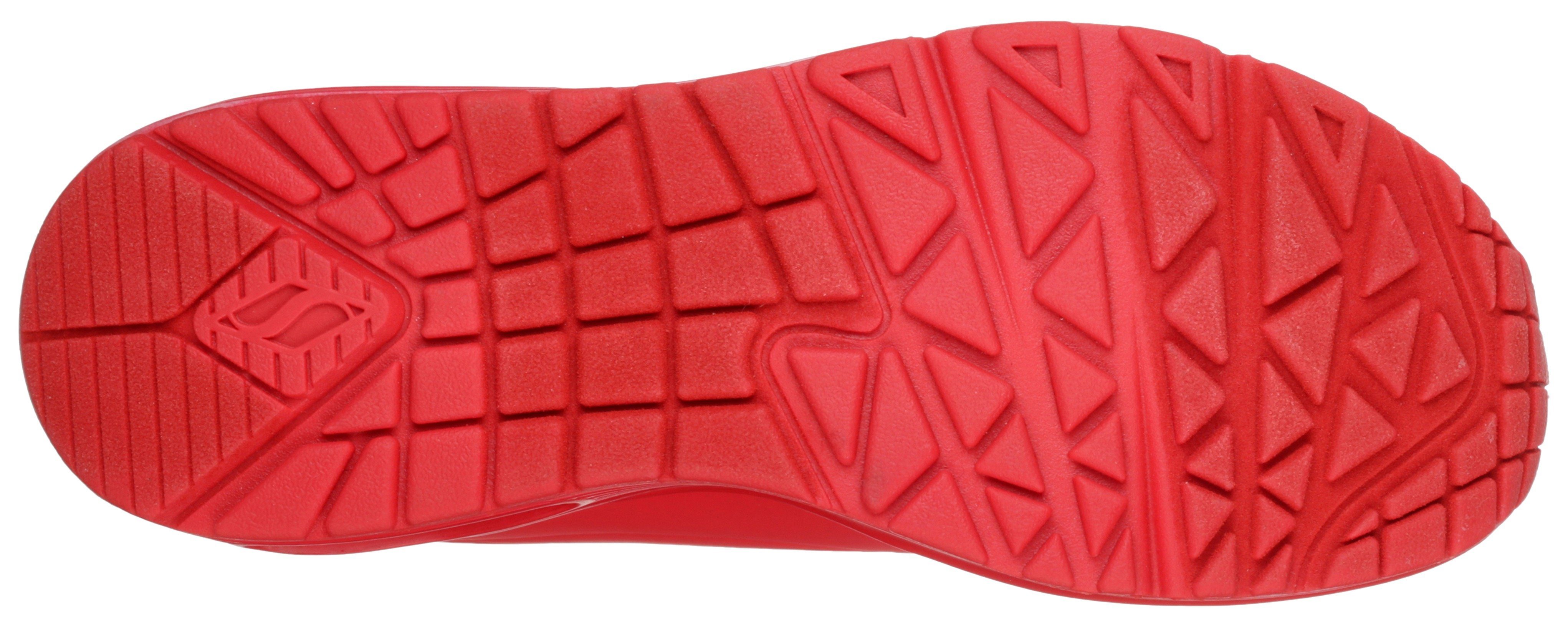 Skechers AIR mit UNO rot ON Innensohle weich gepolsterte STAND Wedgesneaker