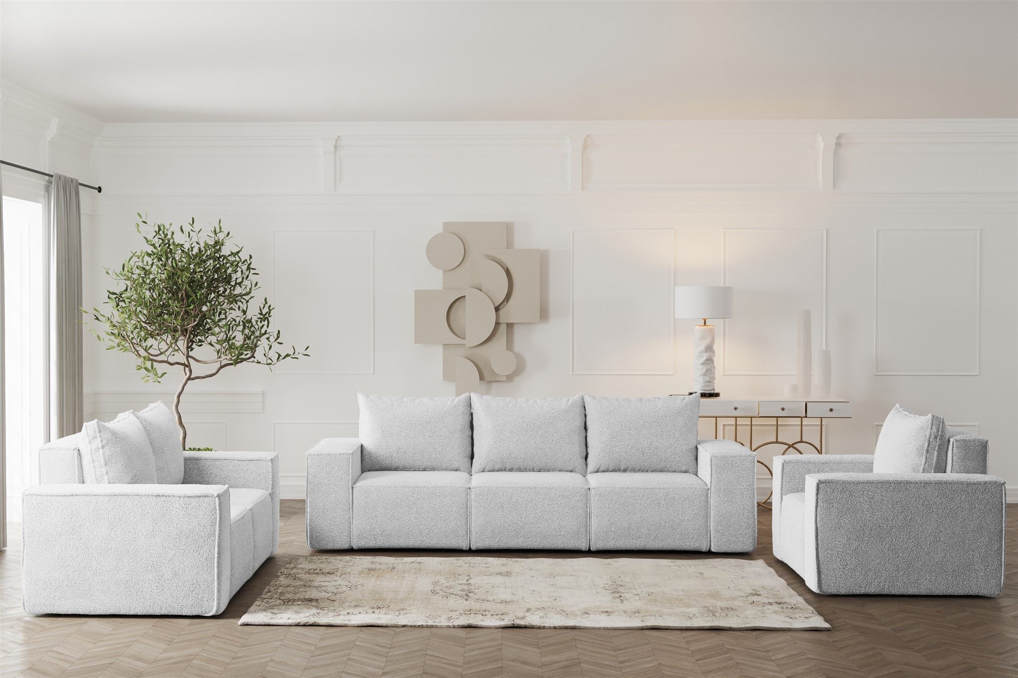 Fun Möbel Polstergarnitur Sofa-Set Designersofa ESTELLE günstig online kaufen