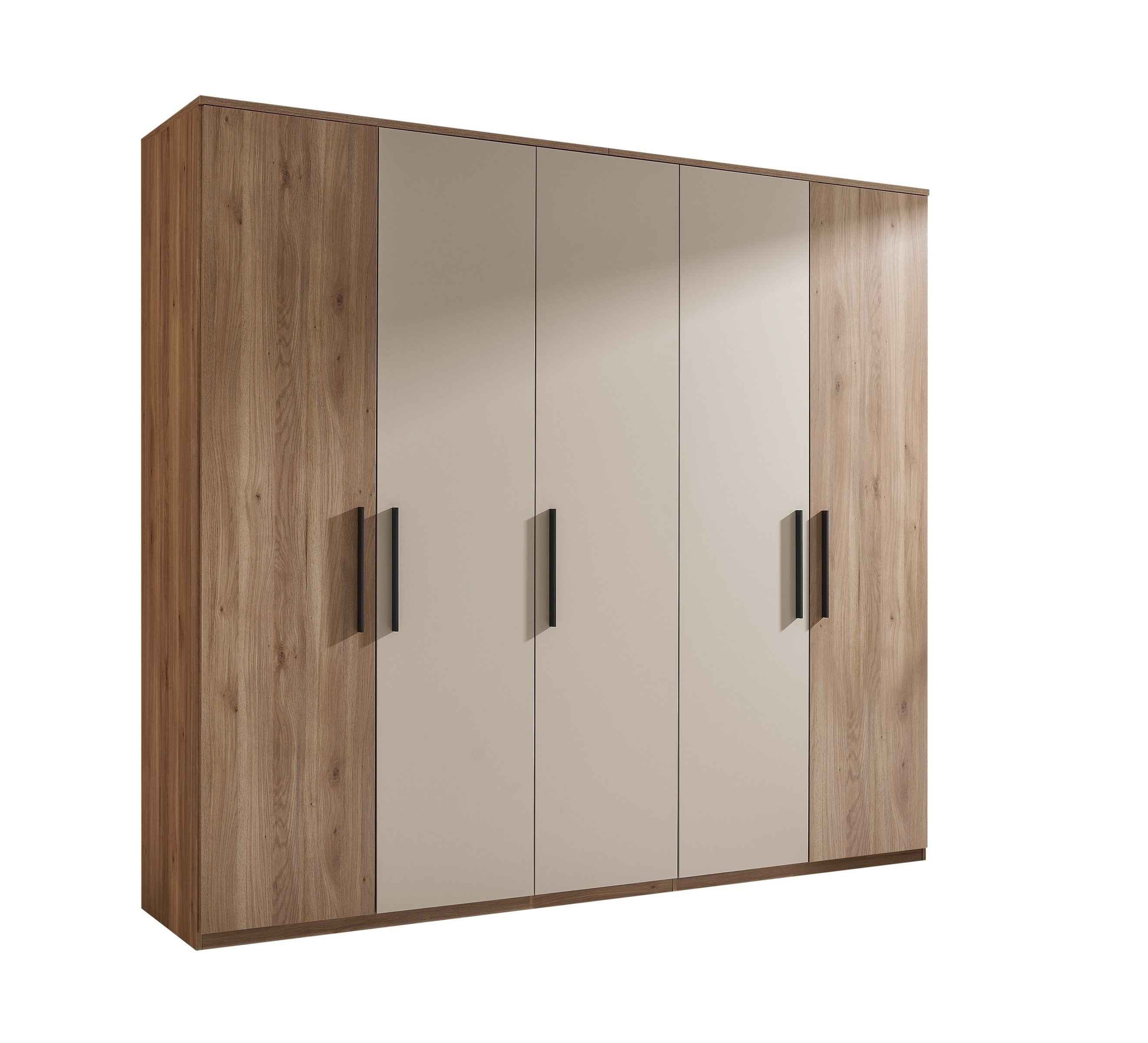 freiraum Drehtürenschrank Danao 5 Türen, Mauvella Oak / Kashmir - 250,8x227,7x60 (BxHxT)