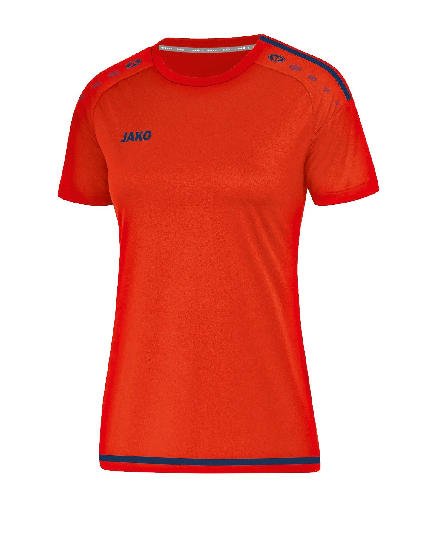 Jako Fußballtrikot Striker 2.0 Trikot kurzarm Damen orangeblau