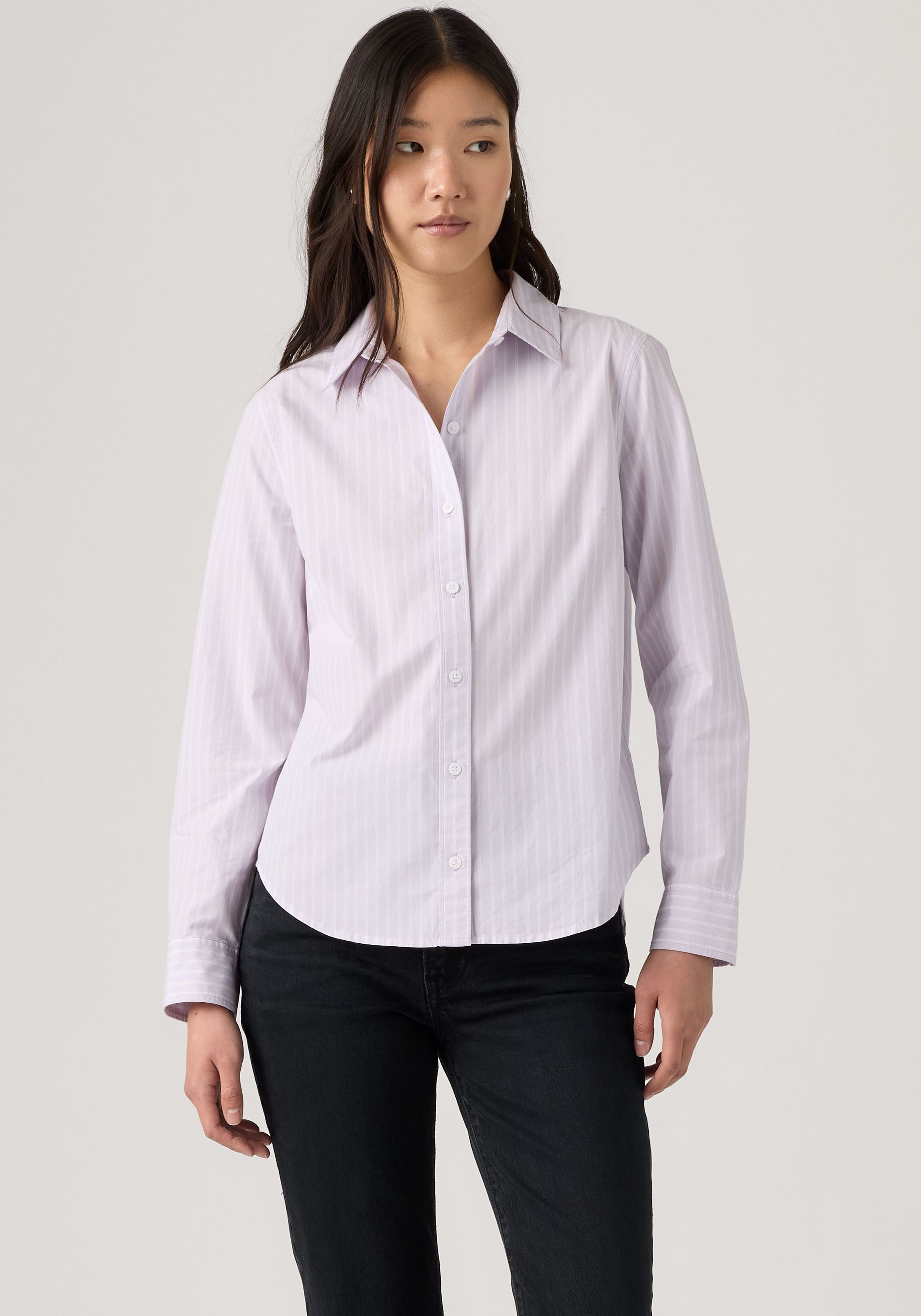 Levi's® Hemdbluse CARLILE CLASSIC POPLIN SHIRT Klassischer Hemdblusenkragen