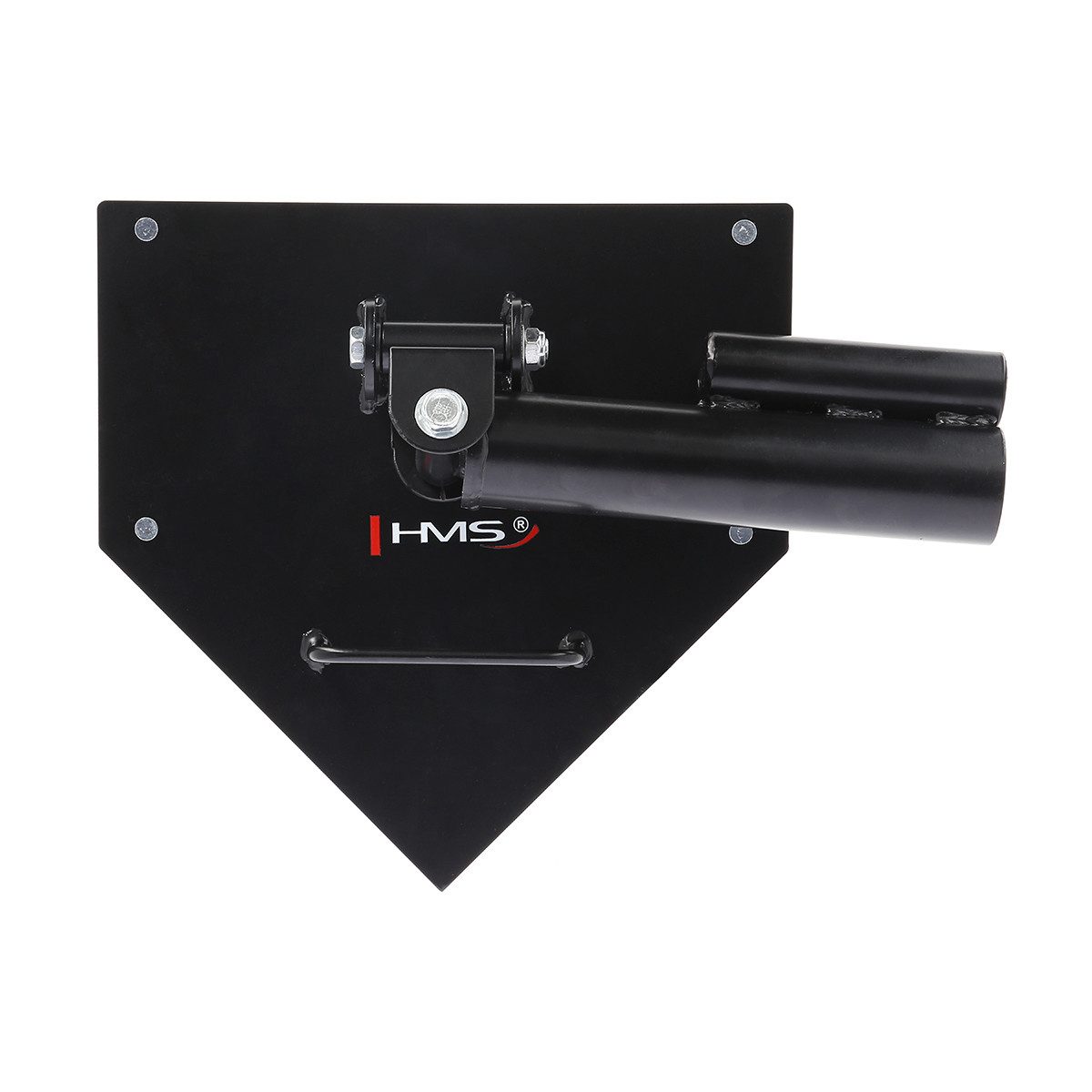 HMS Langhantelständer Langhantelaufnahme Landmine Press Kraftstation, für 28 & 50 mm Stangen, vertikal & horizontal nutzbar, Bodenmontage