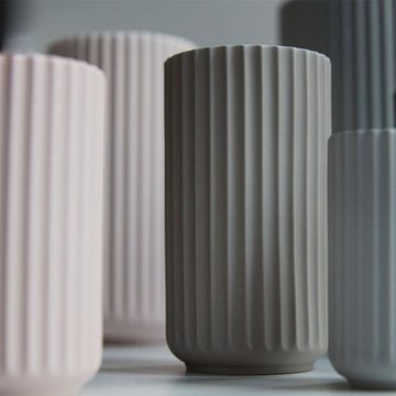 Lyngby Porcelæn Dekovase Porcelain Vase Porzellan Dunkelgrau (20cm)