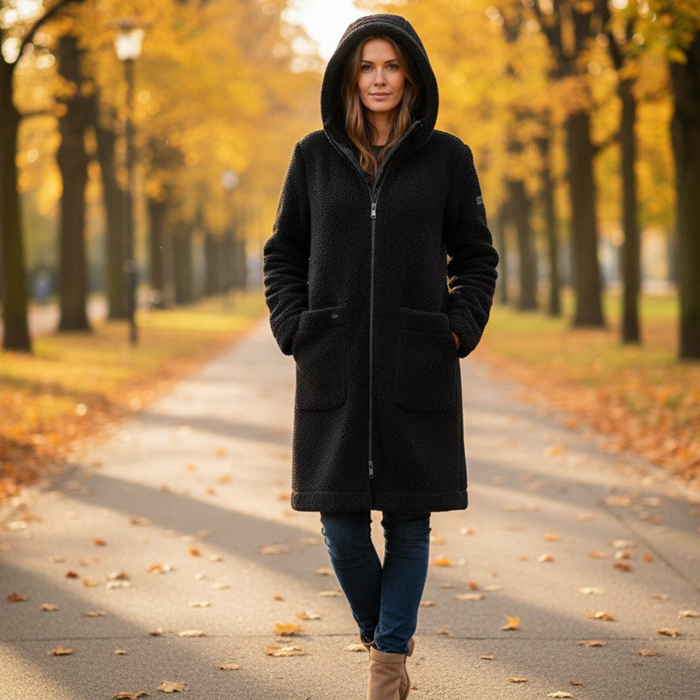 Linea Primero Trekkingjacke LPO Carry Damen Sherpa Fleecemantel – Warm, wei günstig online kaufen