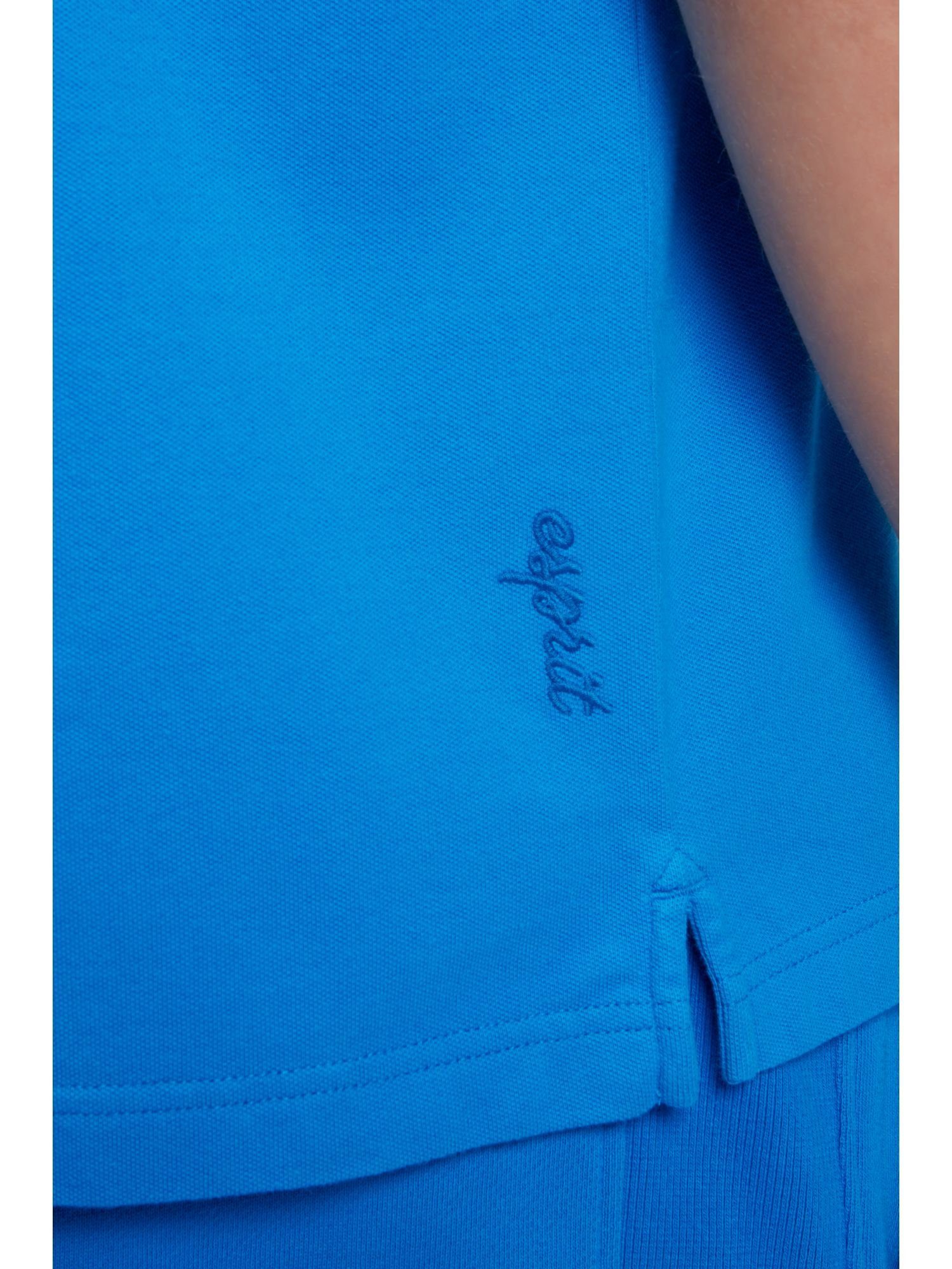 Tennis-Poloshirt Poloshirt mit BLUE Dolphin-Batch Klassisches Esprit