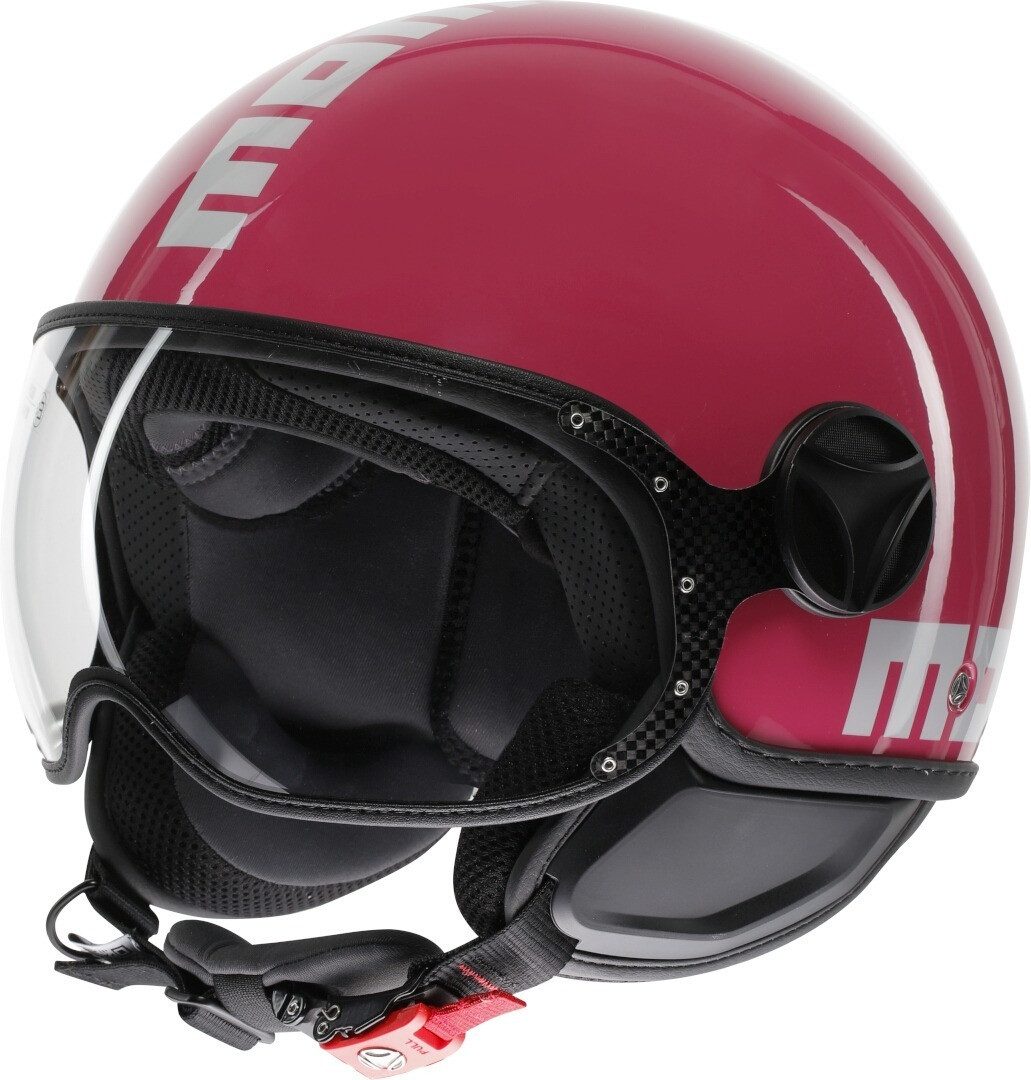 Momo Motorradhelm FGTR Classic Candy Jethelm, vorbereitet für Kommunikationssystem