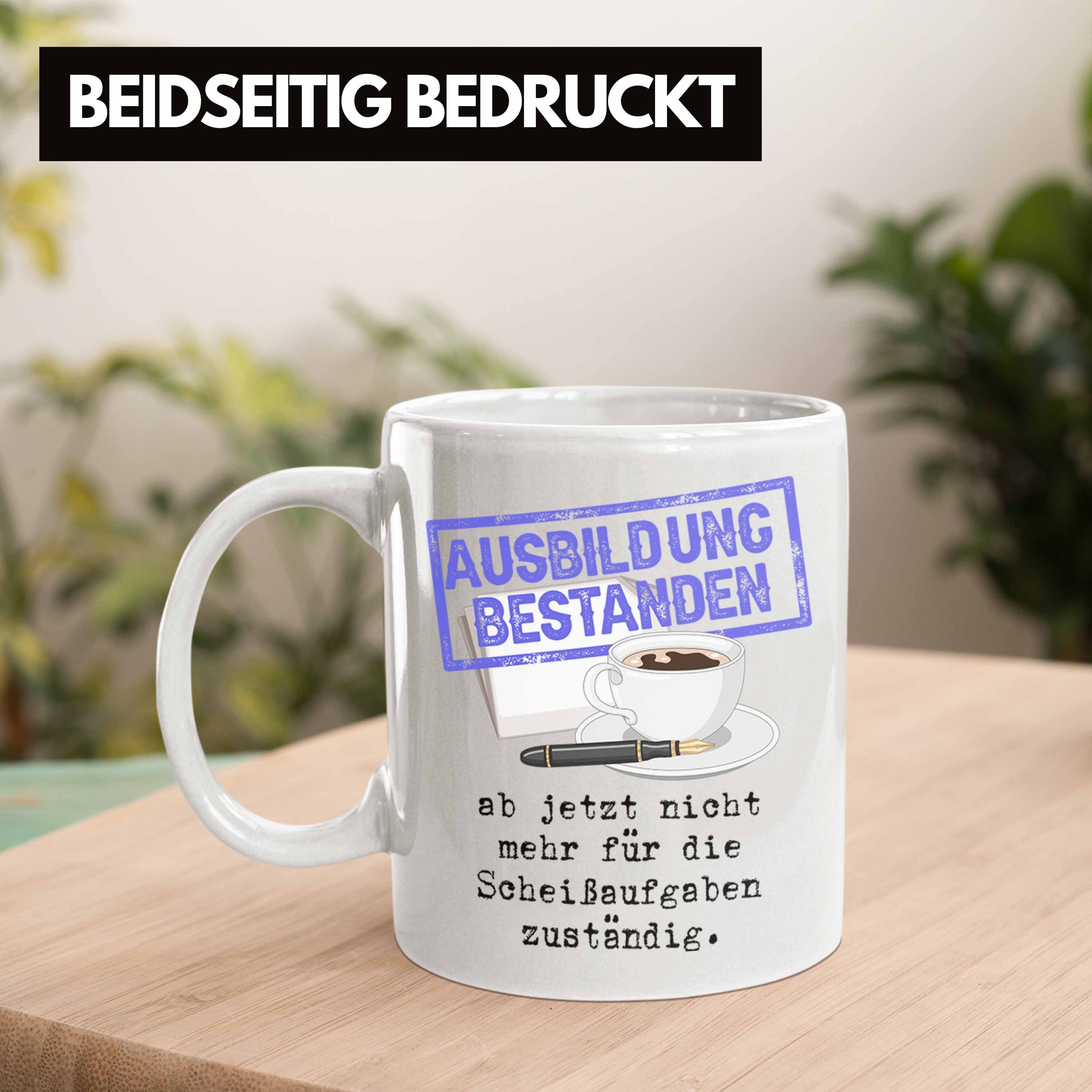 Bestanden Bestandene Geschenk Pr Stempel Trendation Tasse Weiss Geschenkidee Tasse Ausbildung