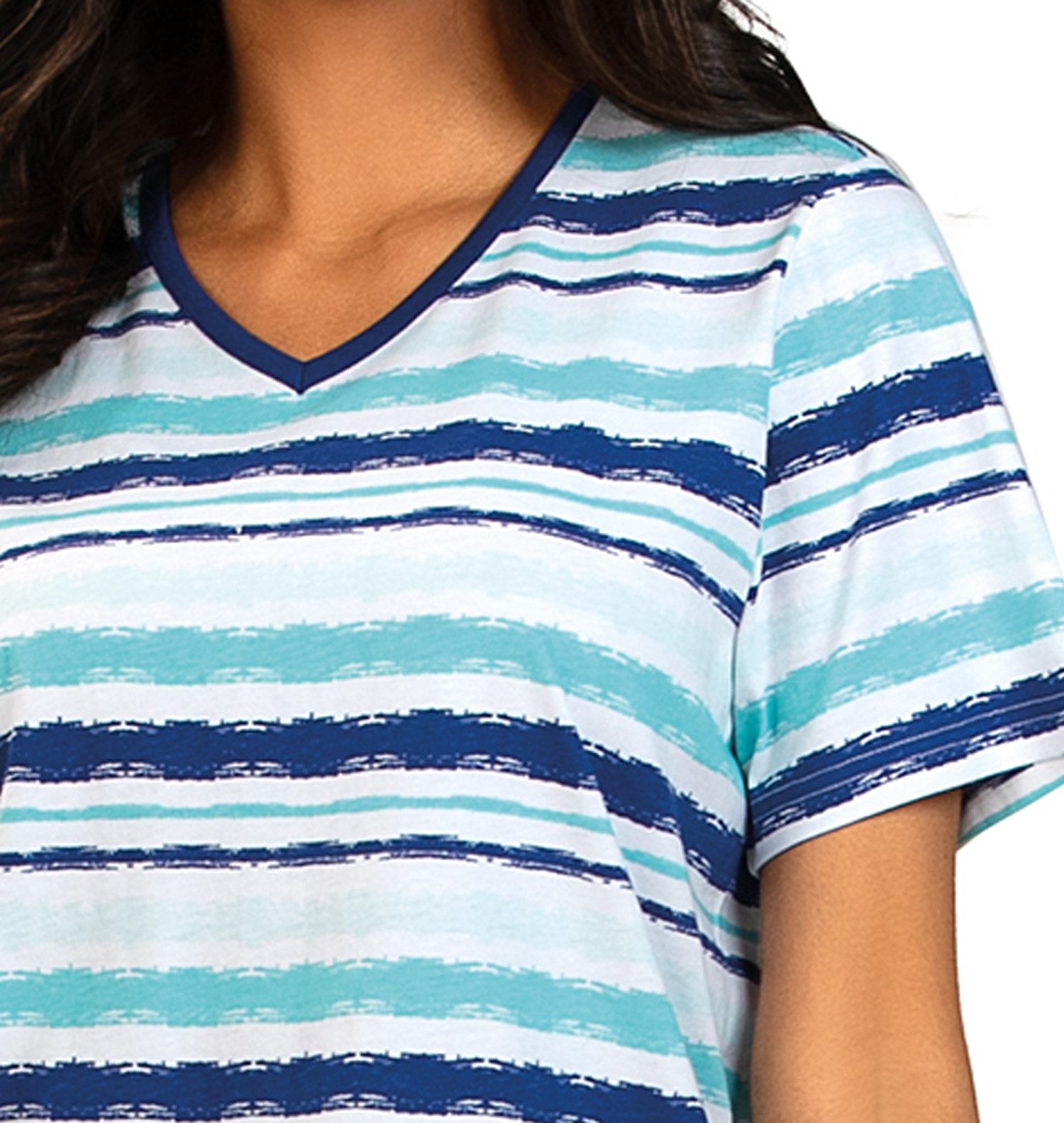 comtessa Shorty Summer Whisper (Set, 2 tlg., 2-teilig) Damen Pyjama 2-teilig Shorts Baumwolle große Größen