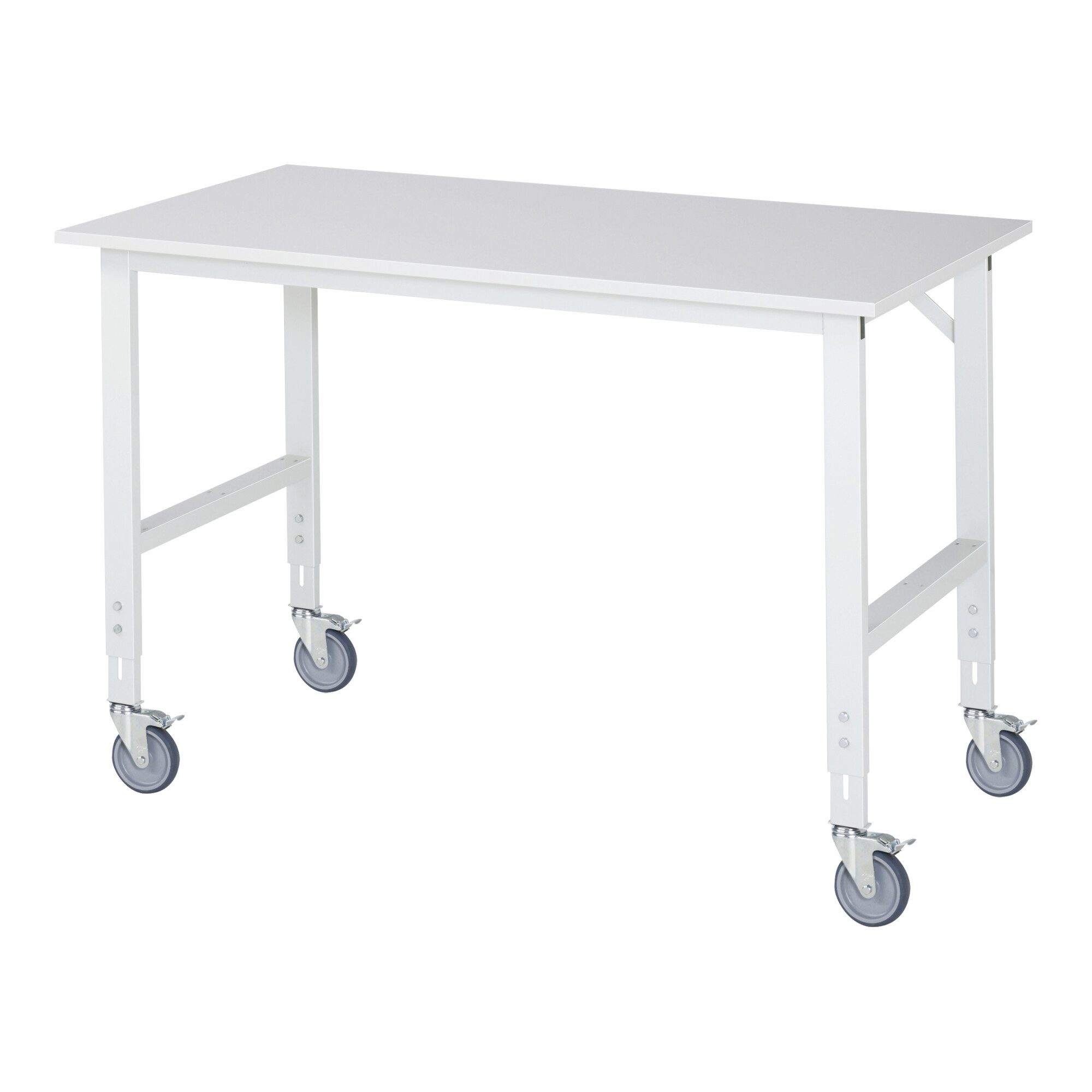 RAU Werkbank Rau Fahrbarer Arbeitstisch Tom (4 LR), B1500xT800xH910-1230mm, M-Platt