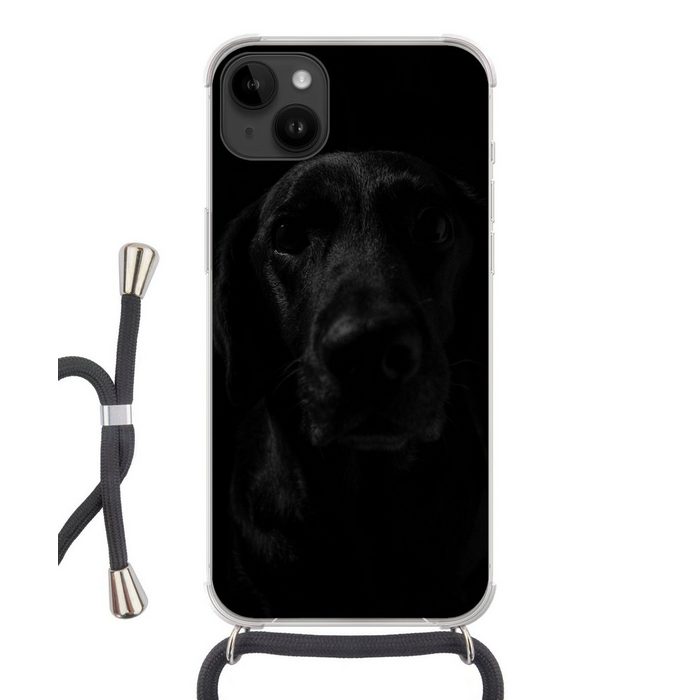 MuchoWow Handyhülle Hund - Haustier - Schwarz Handyhülle Telefonhülle Apple iPhone 14 Plus