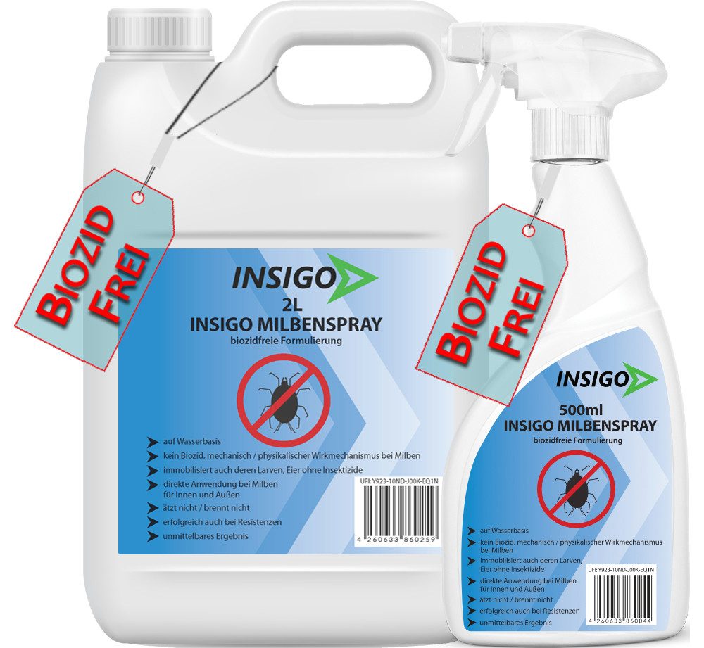 Insektenspray Anti Milben-Spray Milben-Mittel Ungezieferspray