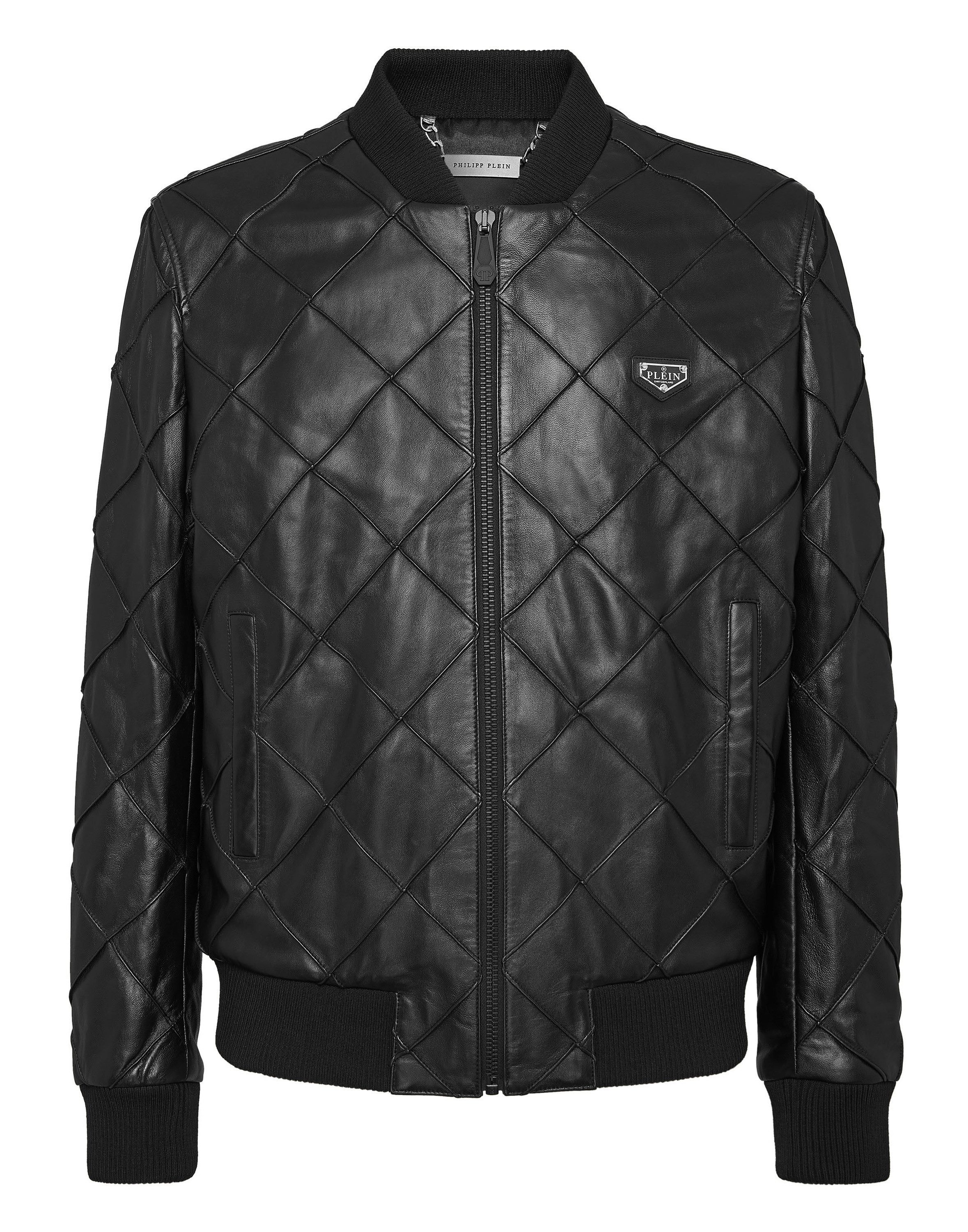 PHILIPP PLEIN Lederjacke Leder-Bomber günstig online kaufen