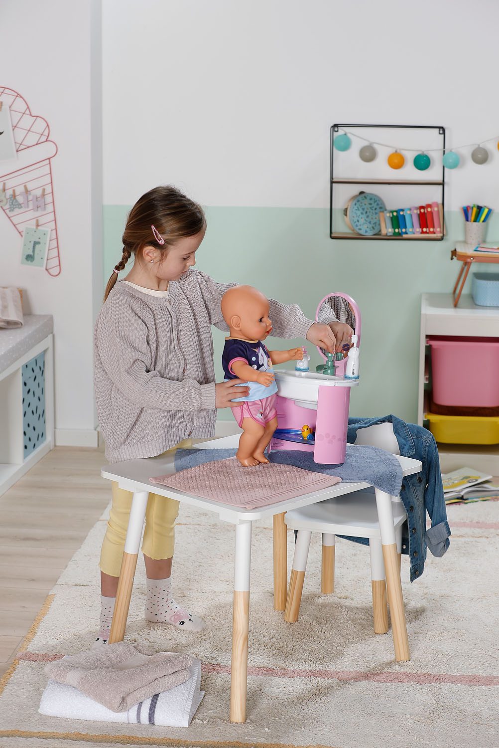 Baby Born Puppen Spielcenter Handwaschbecken