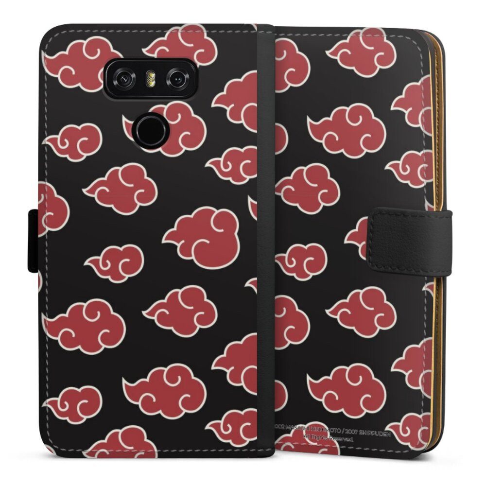DeinDesign Handyhülle Offizielles Lizenzprodukt Naruto Shippuden Akatsuki Akatsuki Pattern, LG G6 Hülle Handy Flip Case Wallet Cover Handytasche Leder