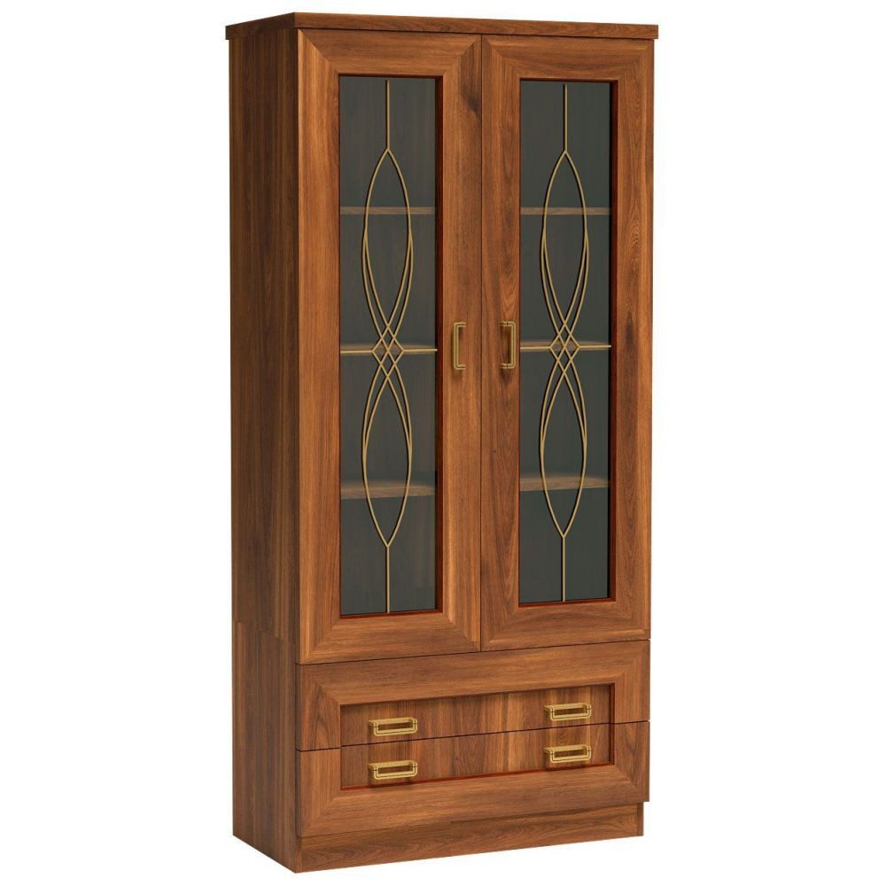 Lomadox Vitrine TEORA-161 in Eiche Alteiche günstig online kaufen