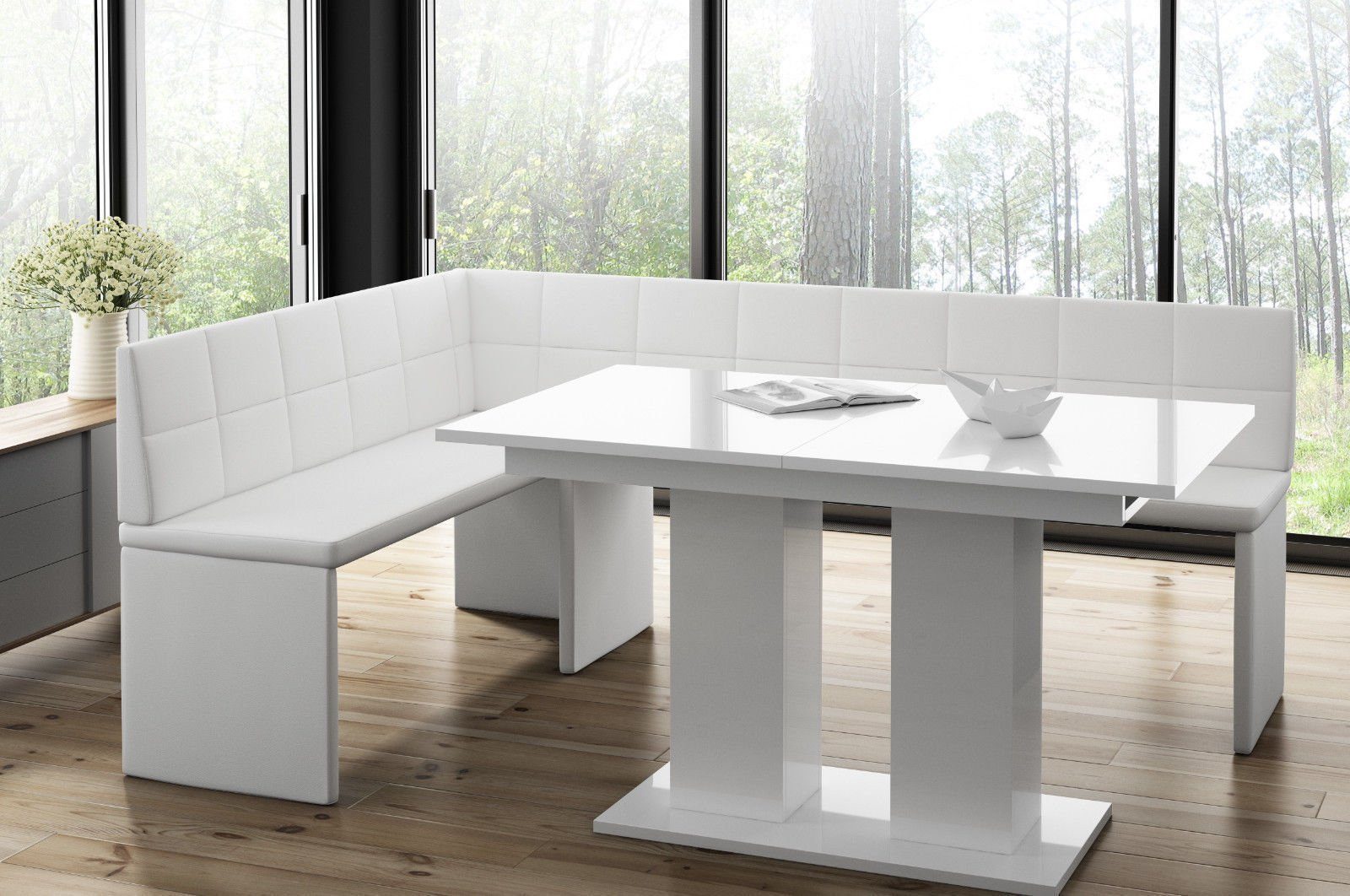 360 Kulissen-Esstisch Esstisch, Tisch, Esszimmertisch, Säulentisch  ausziehbar in 3 Farben