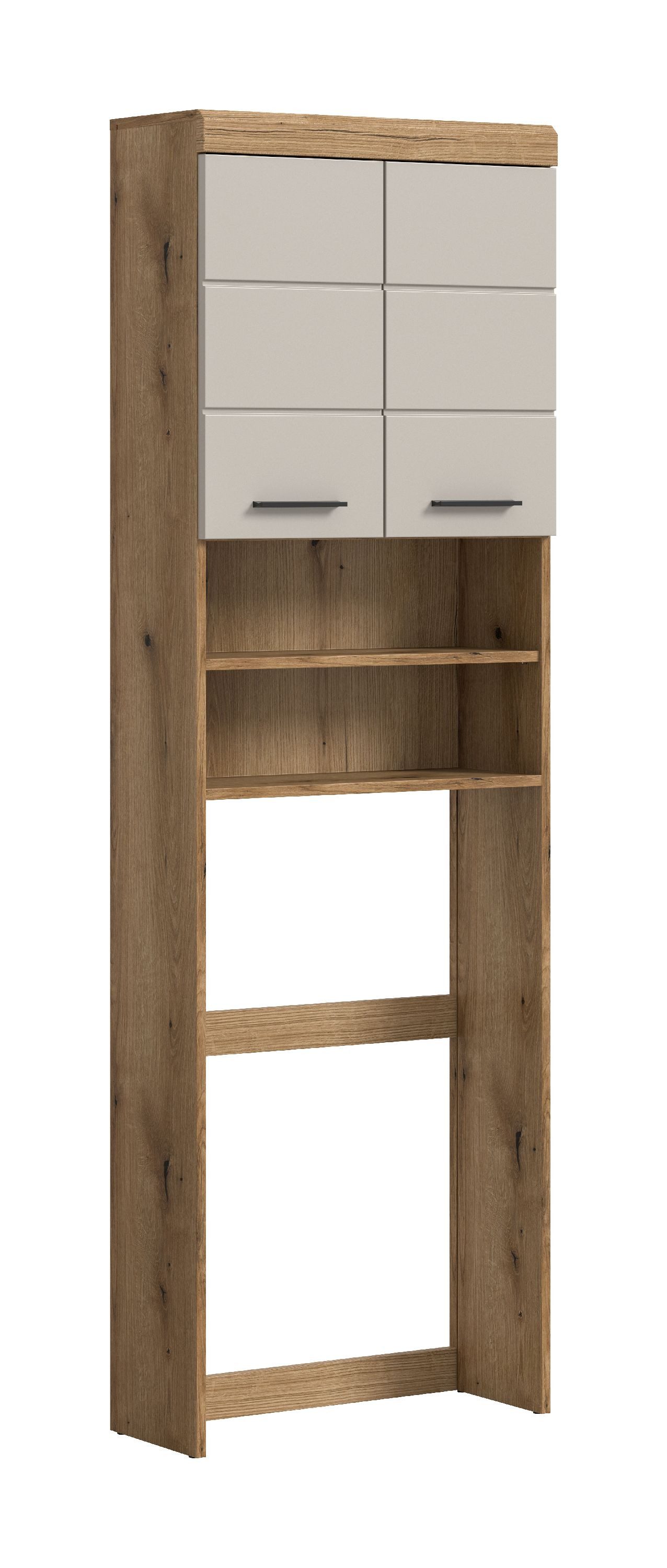 xonox.home Waschmaschinenumbauschrank Evoak Oak Nachbildung Melamin beschichtet modern 63x191x24 cm
