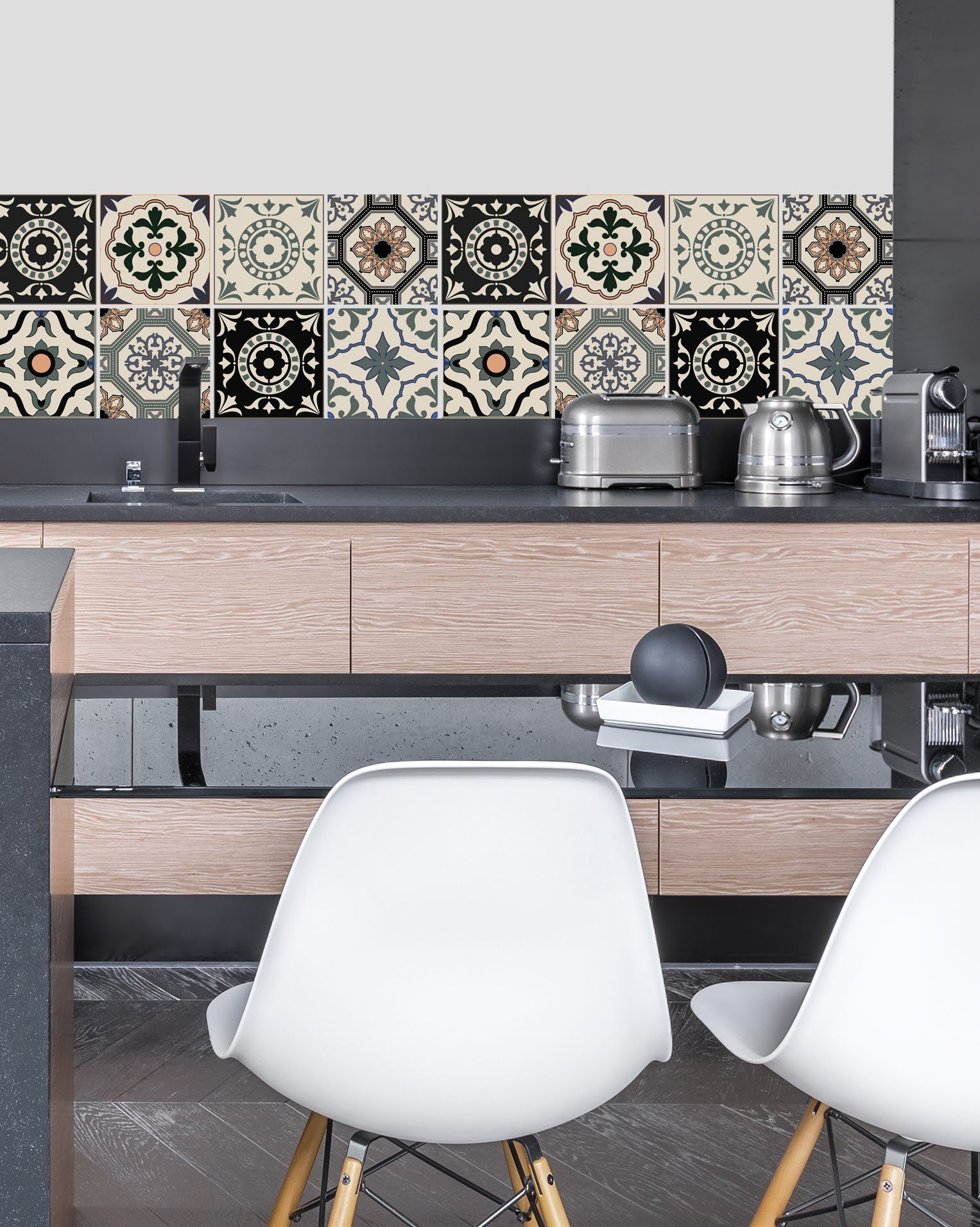 Home affaire Fliesenaufkleber Ornamente, Stickerfliesen, selbstklebend, Sti günstig online kaufen