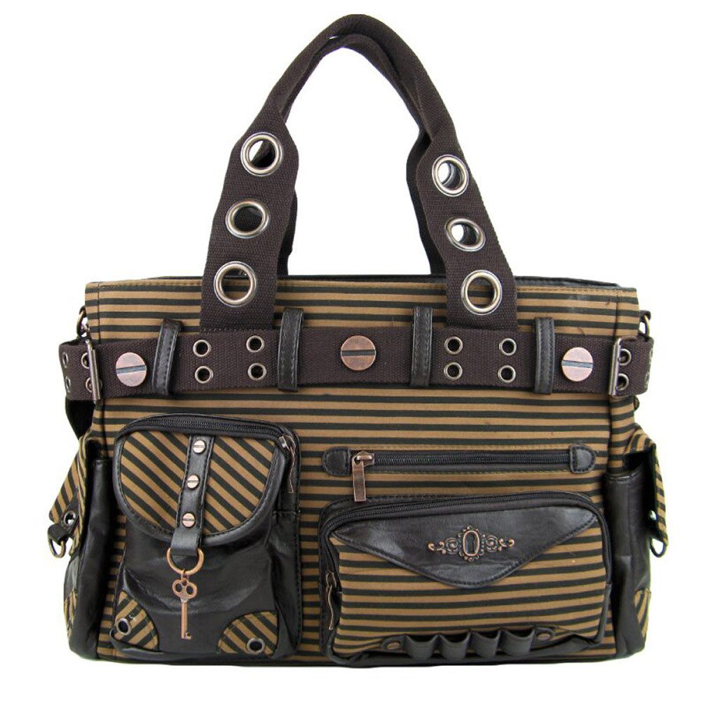 Banned Handtasche Howl Of The Victorians, Schultertasche Steampunk