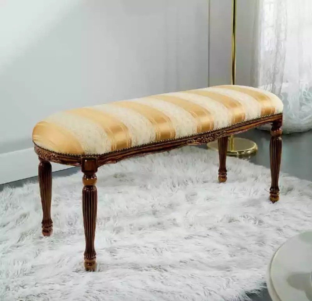 JVmoebel Bank Polsterbank aus Holz mit buntem Textilbezug und klassischem Design (1-St)