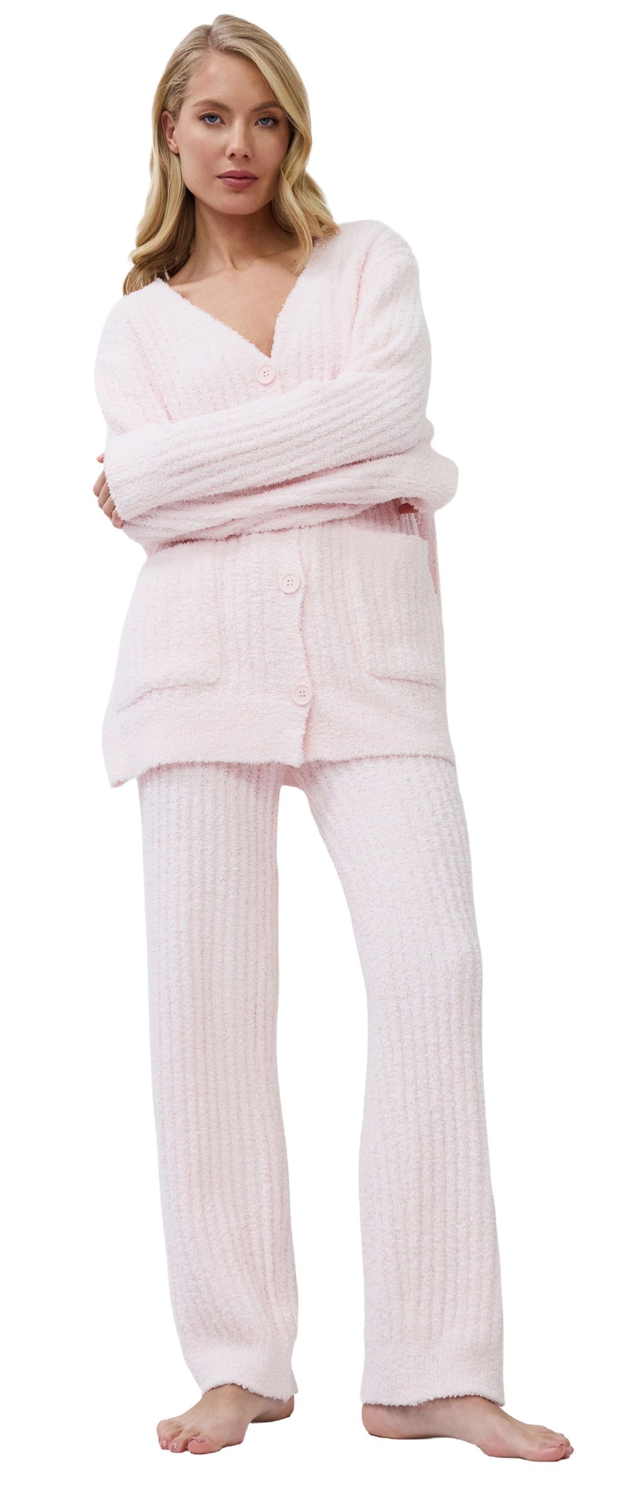 Aruelle Hausanzug Exquisite Calm (Set, 2 tlg., 2-teilig) Damen Hausanzug 2-teilig geknöpft Homewear Loungeanzug