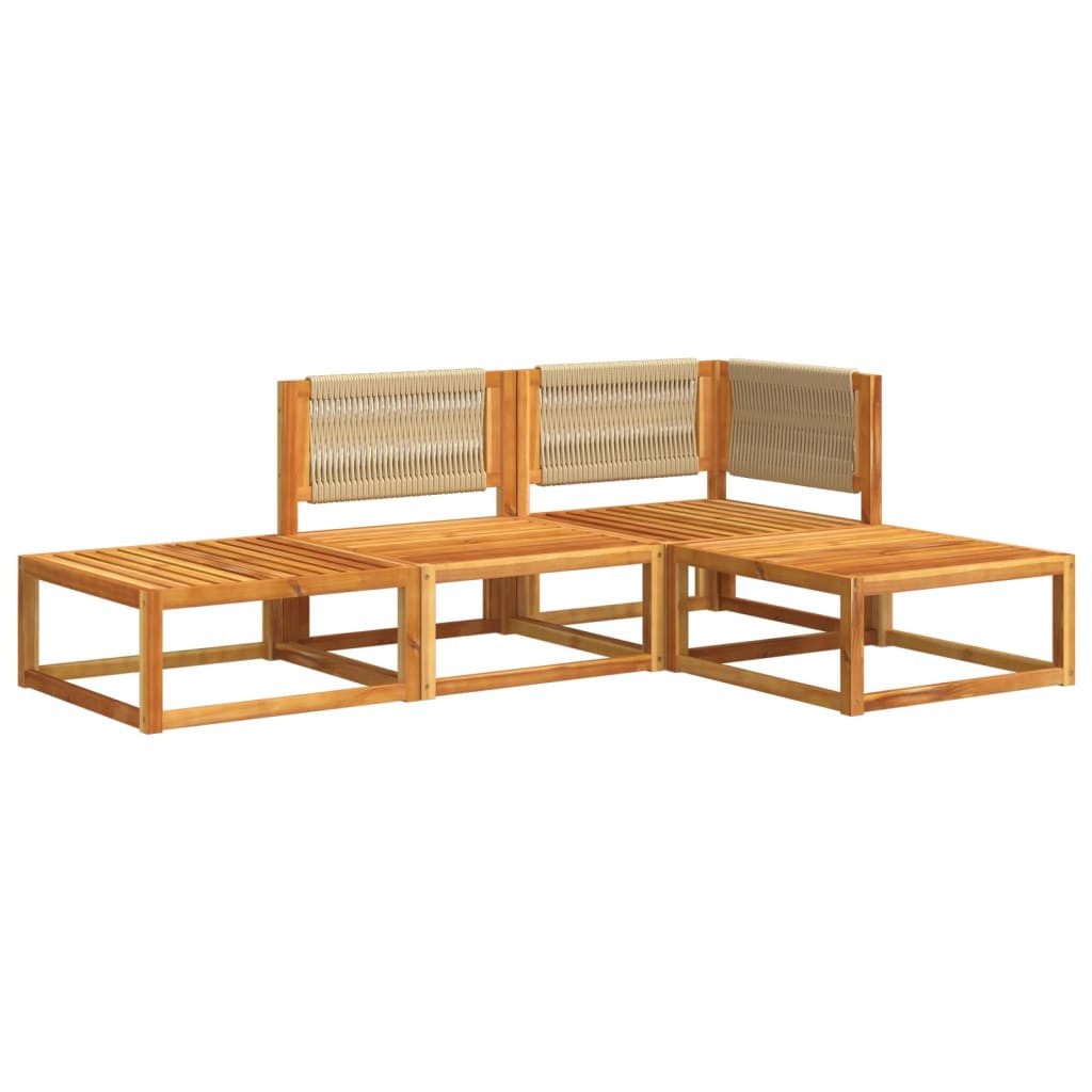 vidaXL Loungesofa 4-tlg. Garten-Sofagarnitur mit Kissen günstig online kaufen