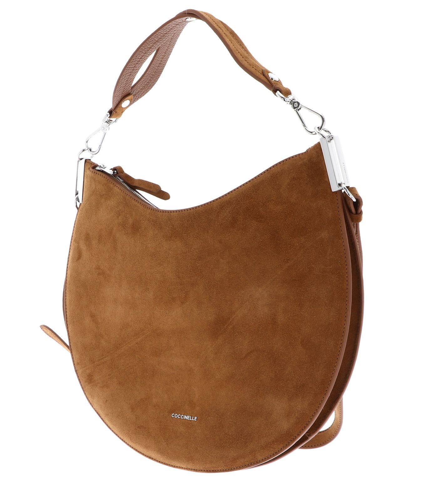 COCCINELLE Schultertasche Handbag Suede Leather, aus echtem Rindsleder