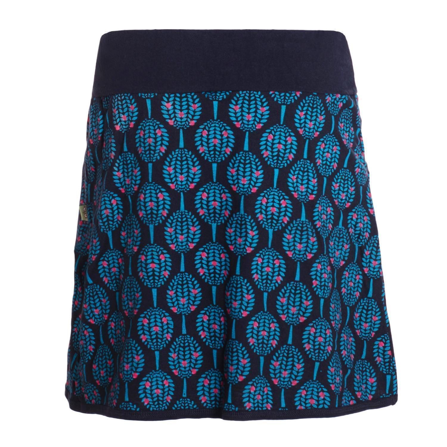 Vishes Minirock Damen Mini-Rock Baumwolle Blumen-Muster elastischer Bund mi günstig online kaufen