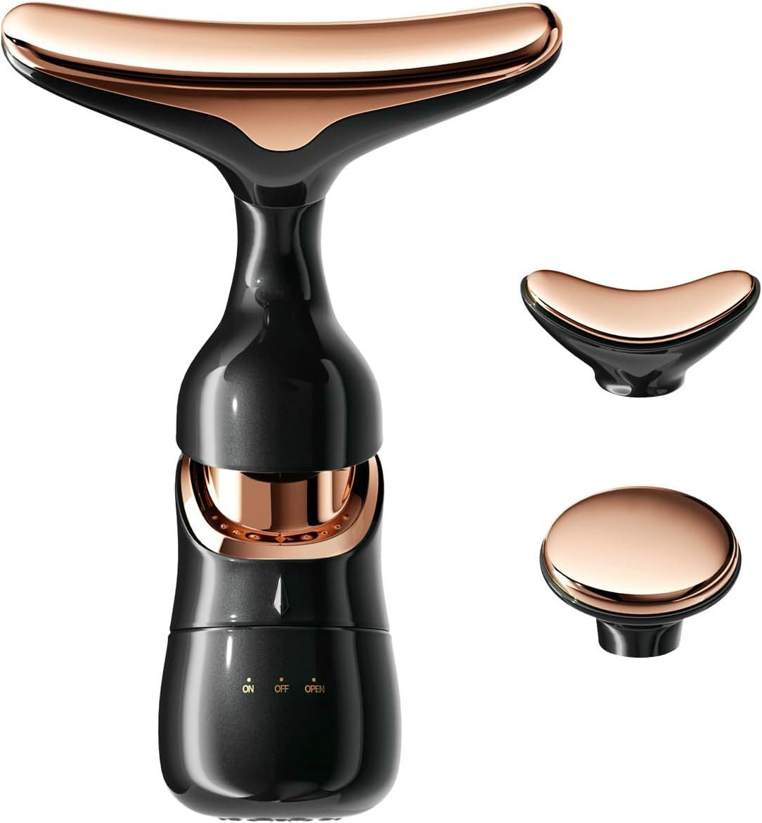 LIANNA Gesichtsmassagegerät Straffendes Falten-Schönheitsgerät für Gesicht/Hals/Augen, Set 1-tlg., Multifunktional verstellbar, ein Gerät für viele Anwendungen, 3-in-1 Vibrationsmassagegerät für Gesicht, glatte & straffe Hautpflege