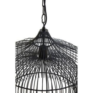 Light & Living Pendelleuchte Hängeleuchte Kristel - Schwarz - Ø58cm - Esstischlampe - Wohnzimmer