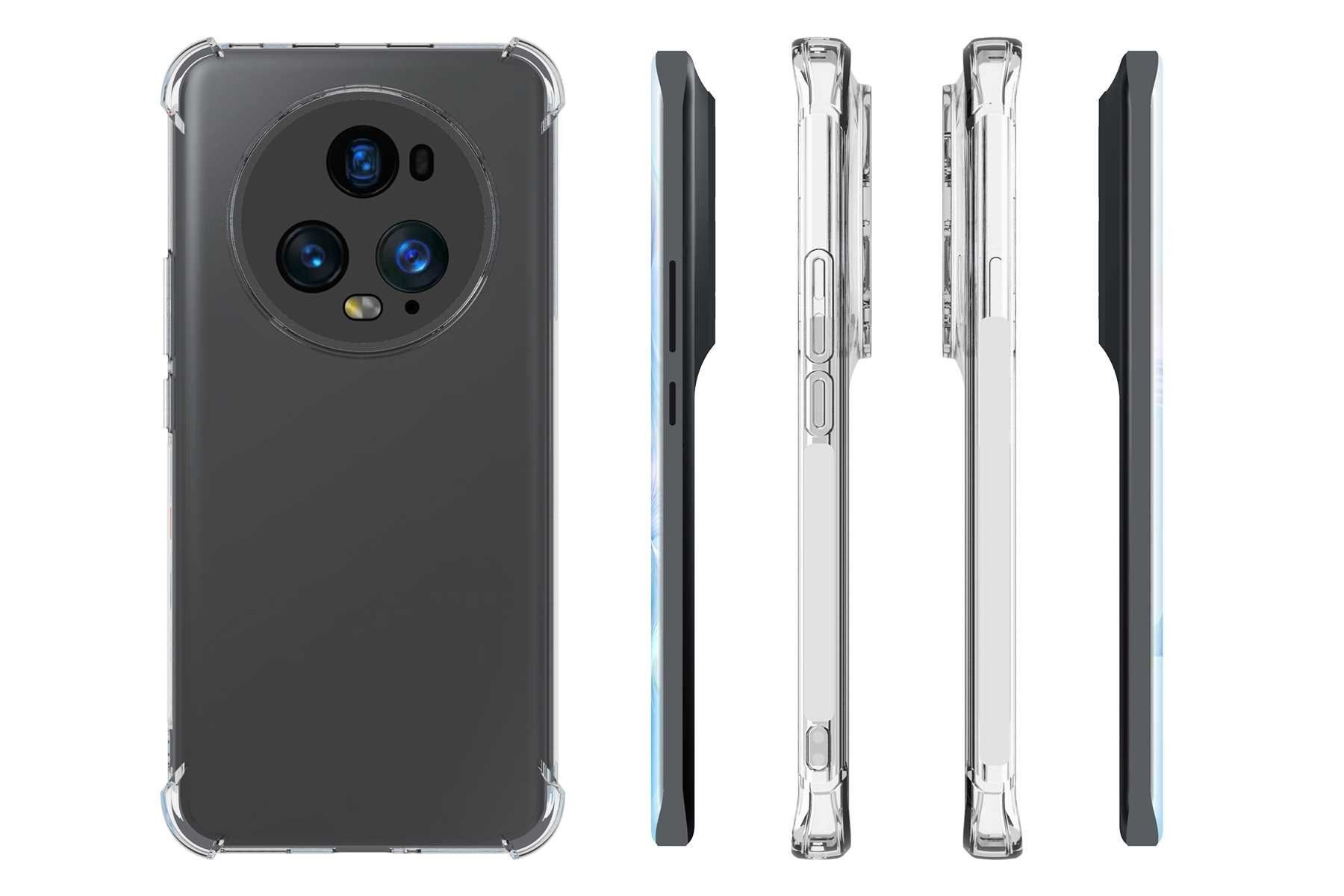 mtb more energy Smartphone-Hülle Clear Armor Case für Honor Magic 5 Pro (6.8), Transparente TPU Schutzhülle Case Backcover mit Anti-Shock Verstärkung