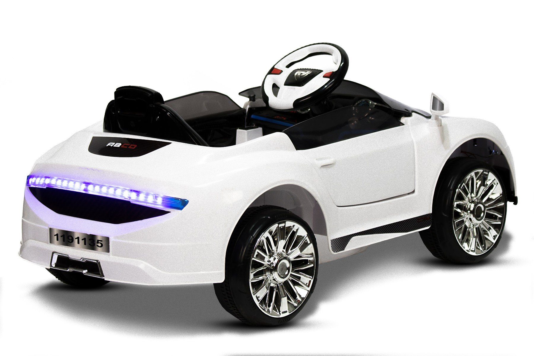 R-Coupe Kidix 2x18W Weiss Elektro Kinderfahrzeug Elektro-Kinderauto AD Kinder Kinderauto