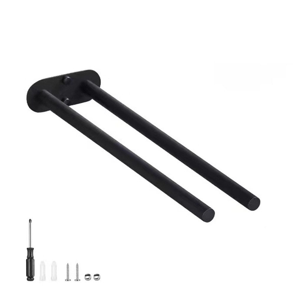 Auledio Handtuchhalter Zweiarmiger Edelstahl-Handtuchhalter bad, 40 cm Wand günstig online kaufen